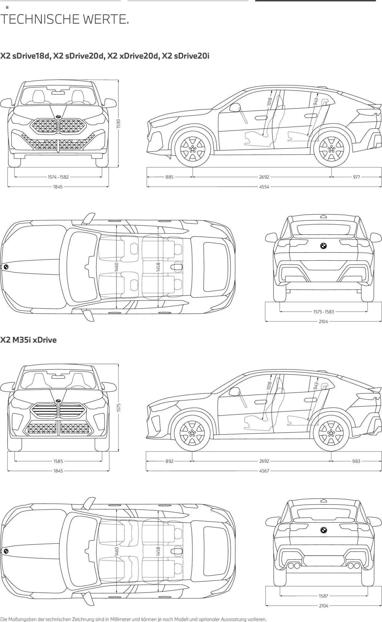 BMW X2 (2025-07-01 - 2026-06-30) | 20