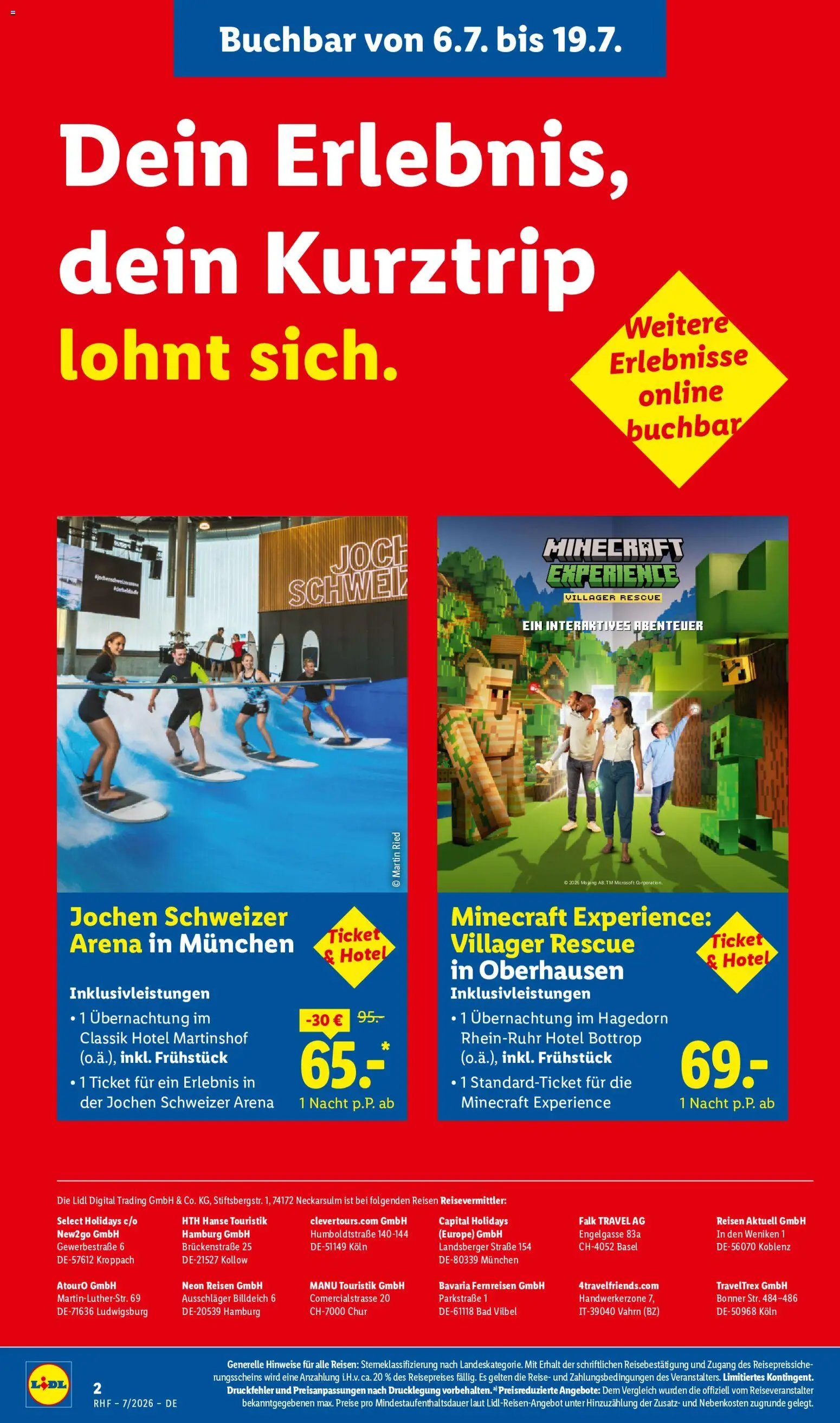 Lidl Reisen Prospekt
