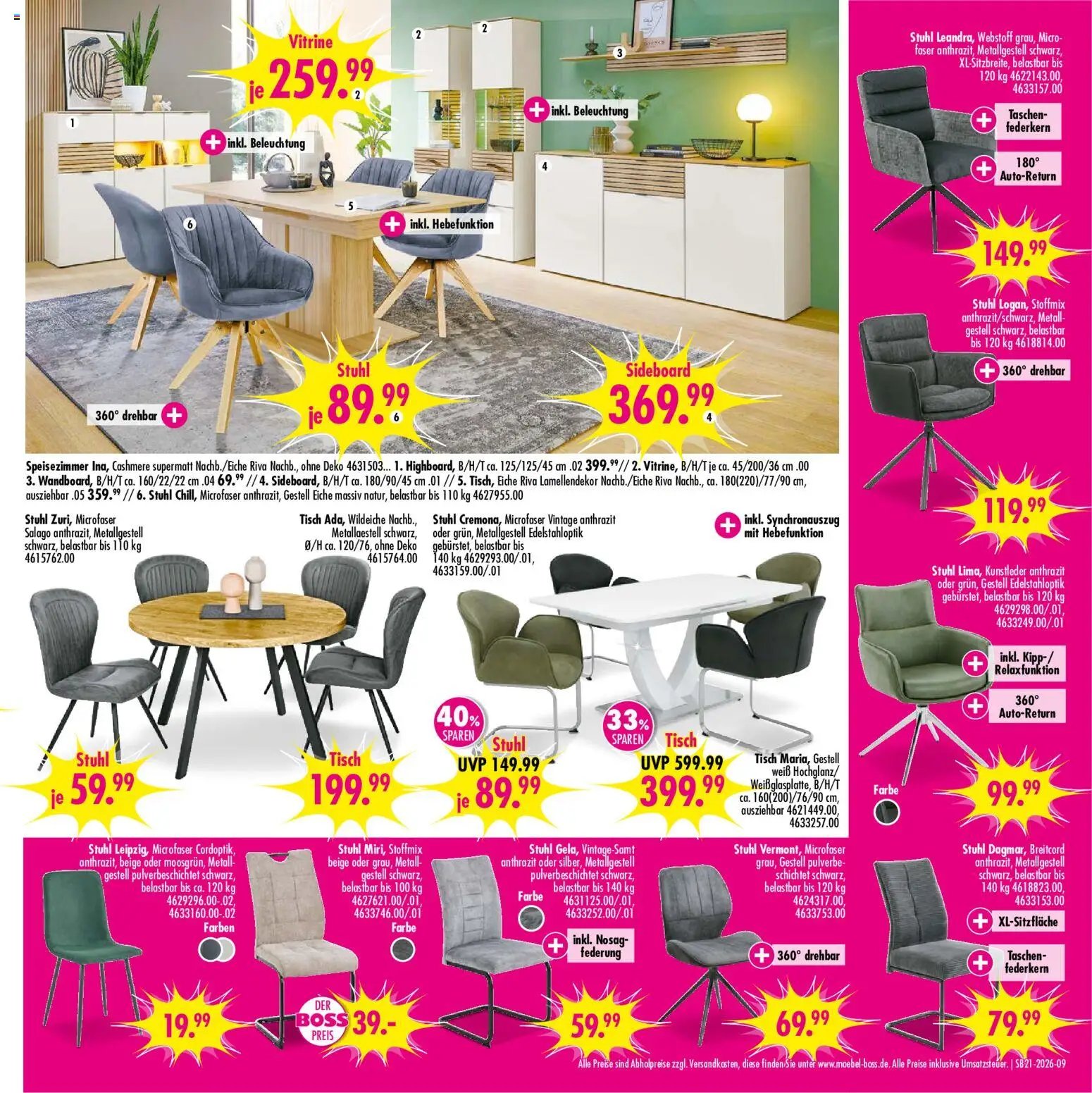 SB Möbel Boss Prospekt 	