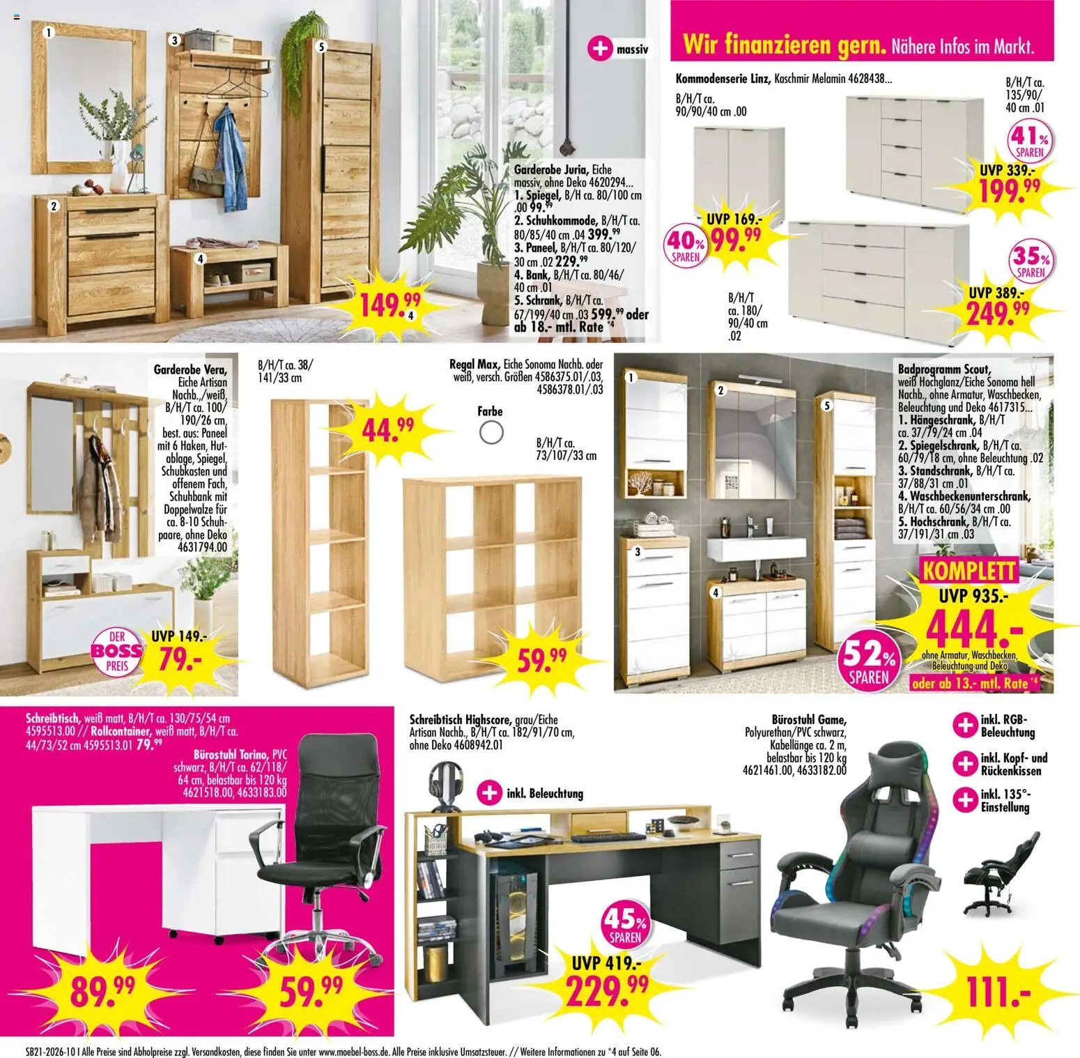 SB Möbel Boss Prospekt 	
