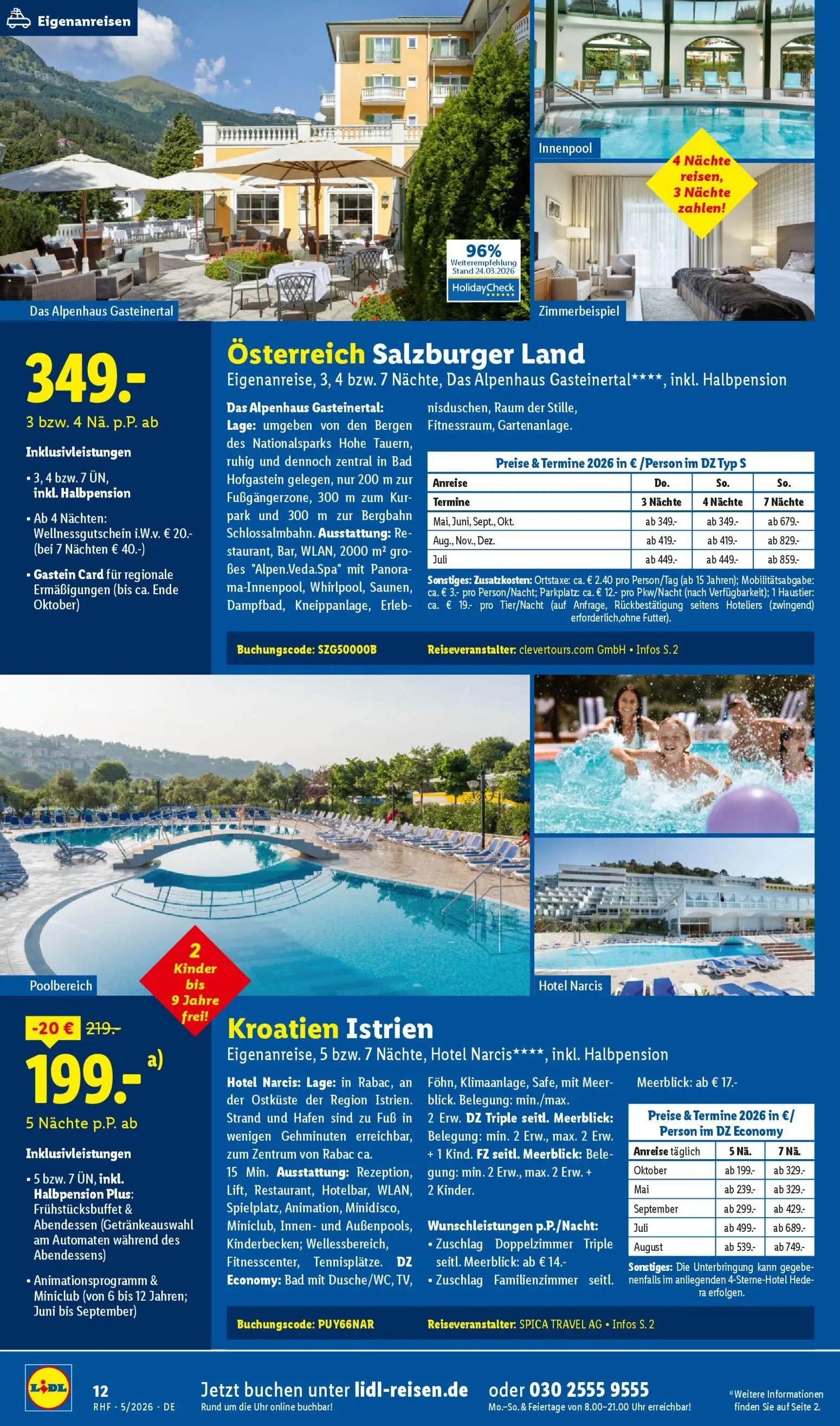 Lidl Reisen Prospekt 	