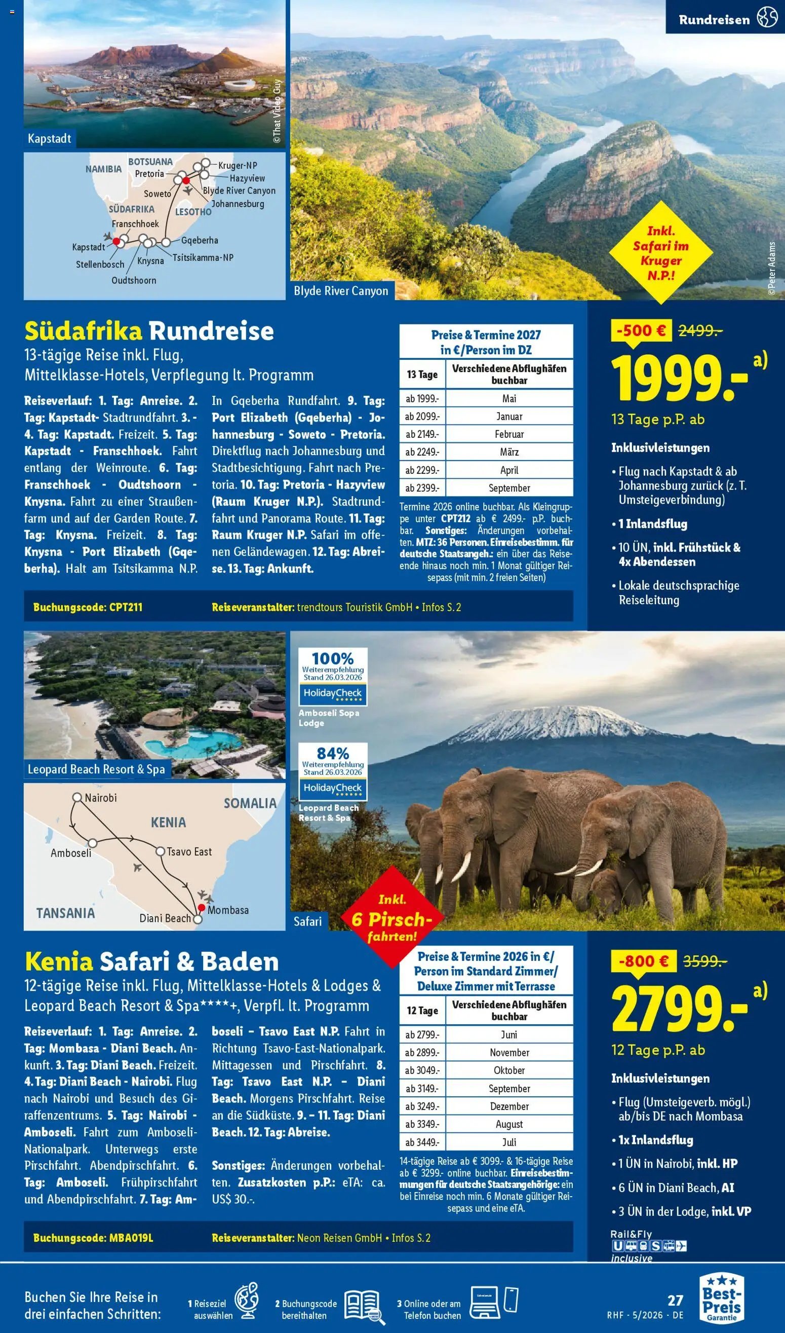 Lidl Reisen Prospekt 	