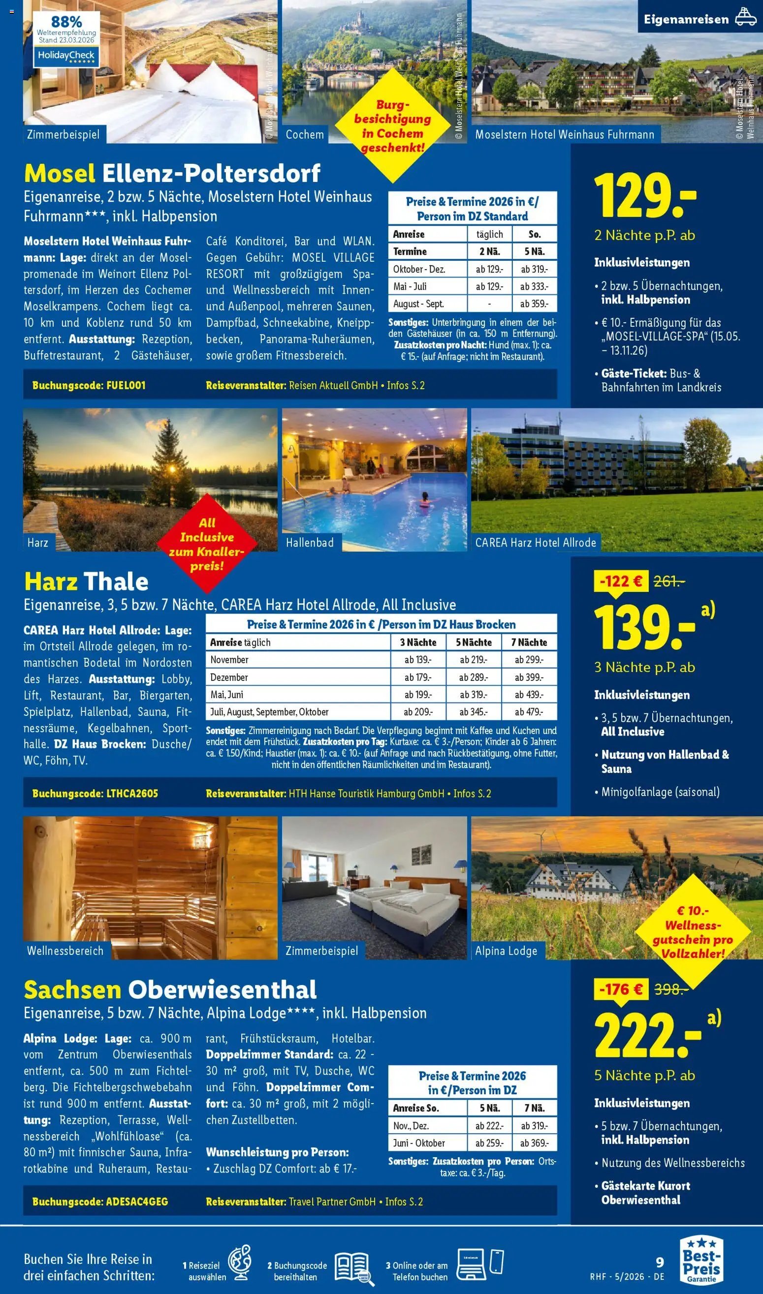 Lidl Reisen Prospekt 	
