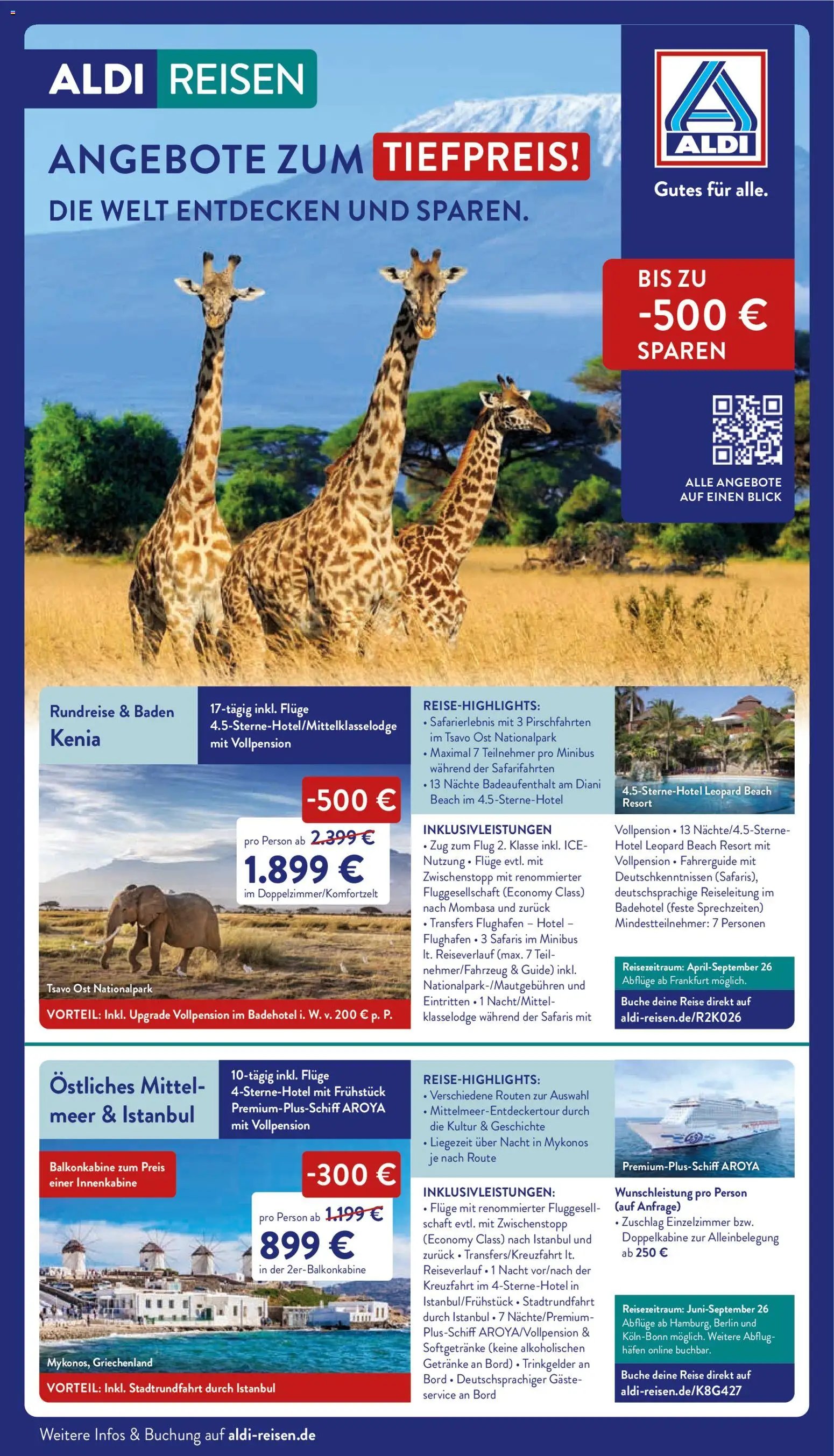 Aldi Reisen Angebote zum Tiefpreis (2025-11-20 - 2025-11-30)