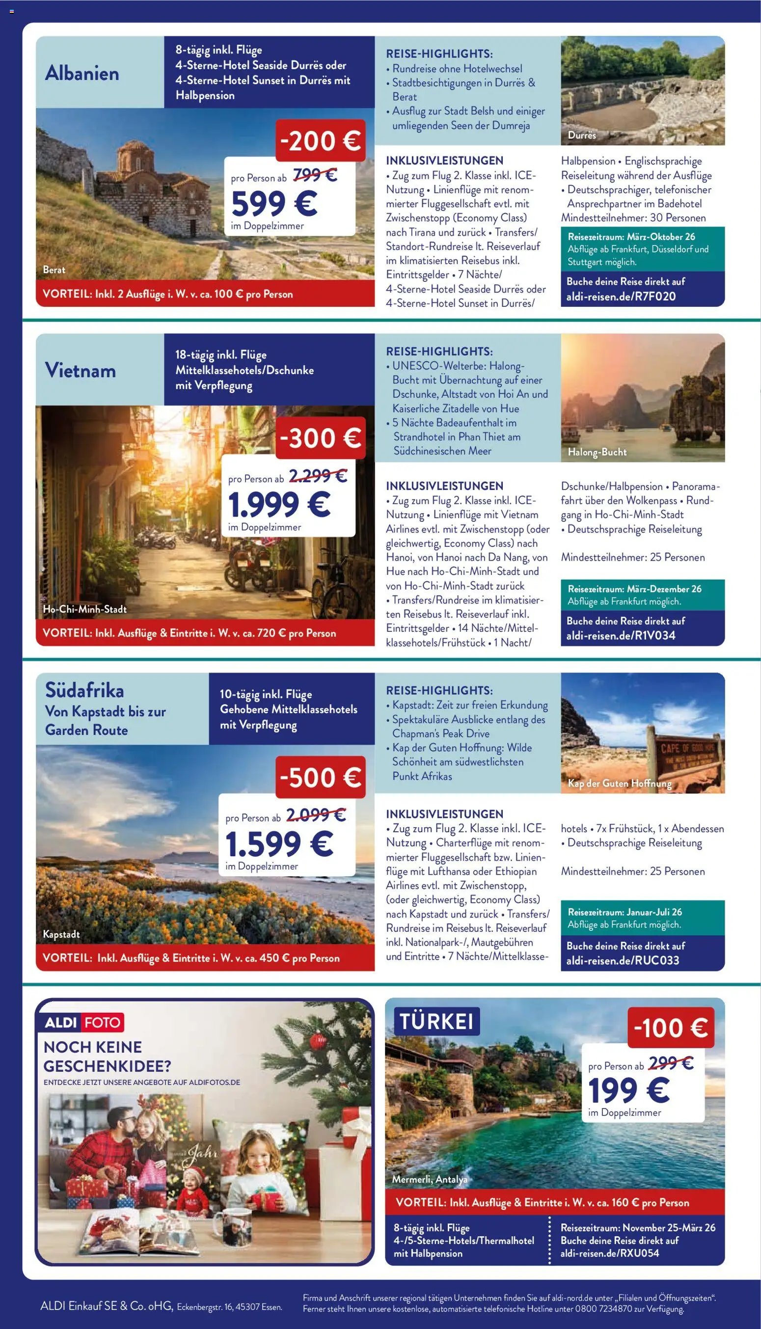 Aldi Reisen Angebote zum Tiefpreis (2025-11-20 - 2025-11-30)
