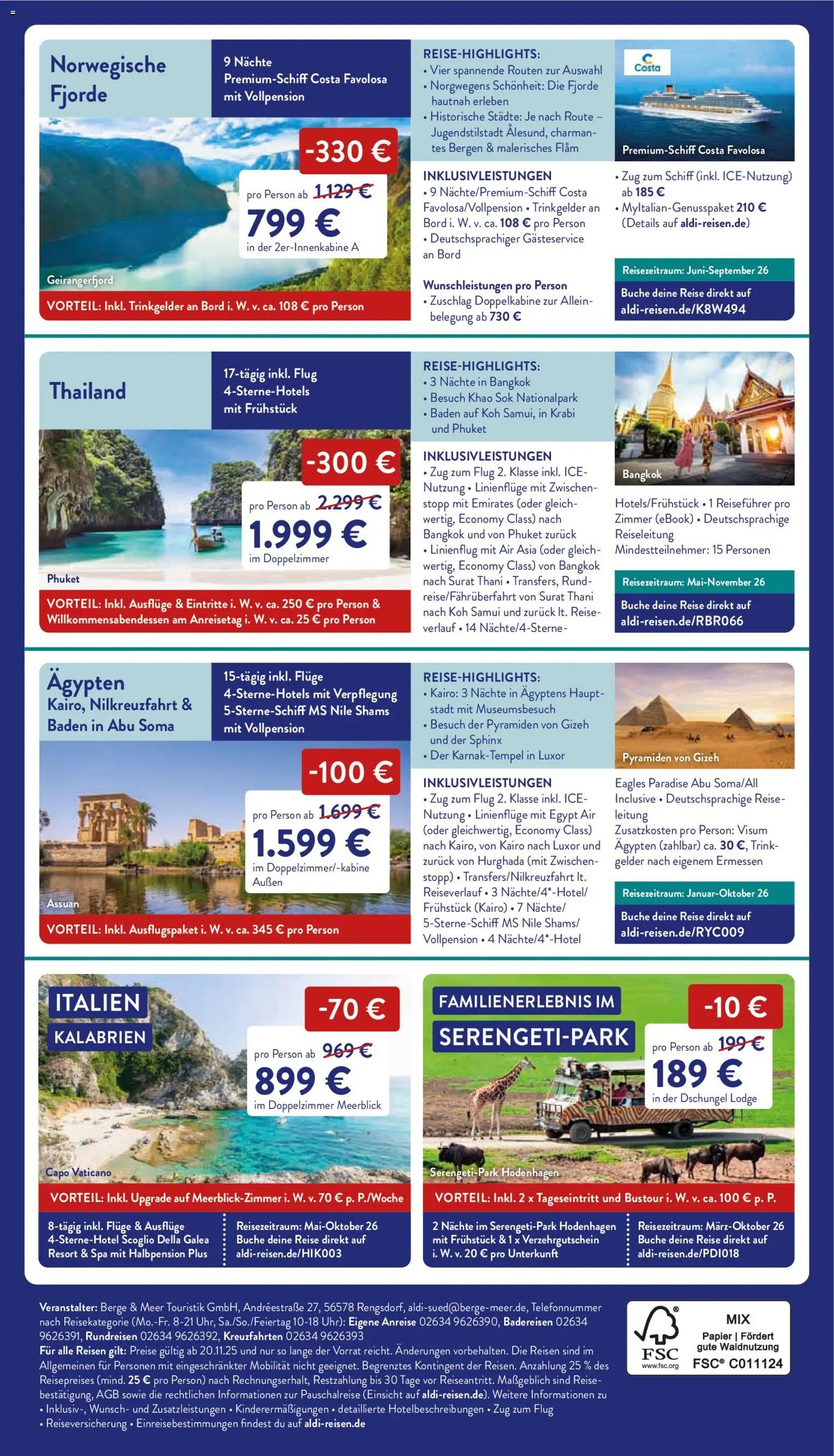 Aldi Reisen Angebote zum Tiefpreis (2025-11-20 - 2025-11-30)