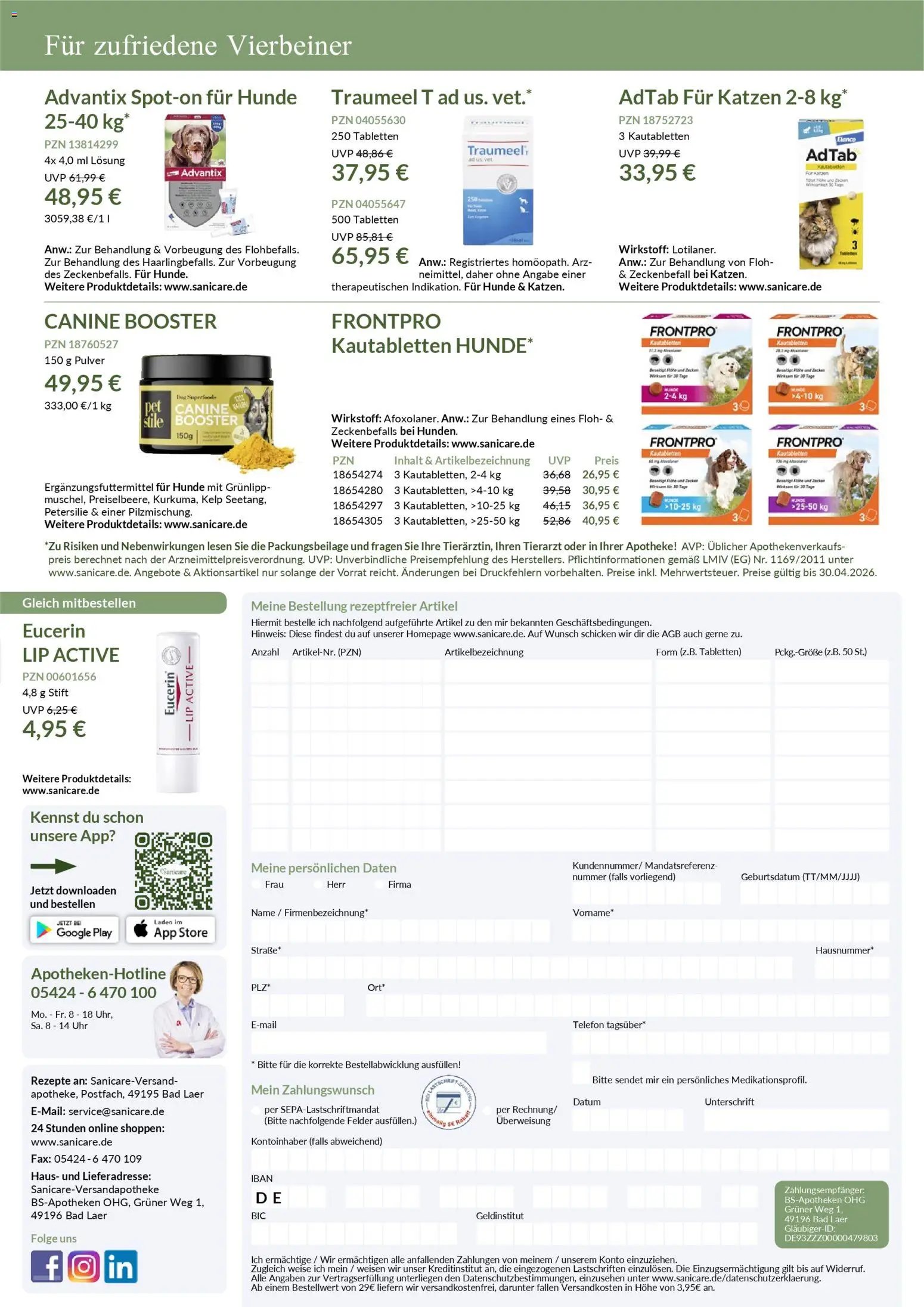 Sanicare Prospekt 	 (2026-03-03 - 2026-04-30)