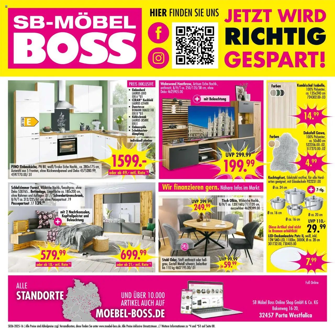 SB Möbel Boss Prospekt 	 (2025-08-30 - 2025-09-05) | 16