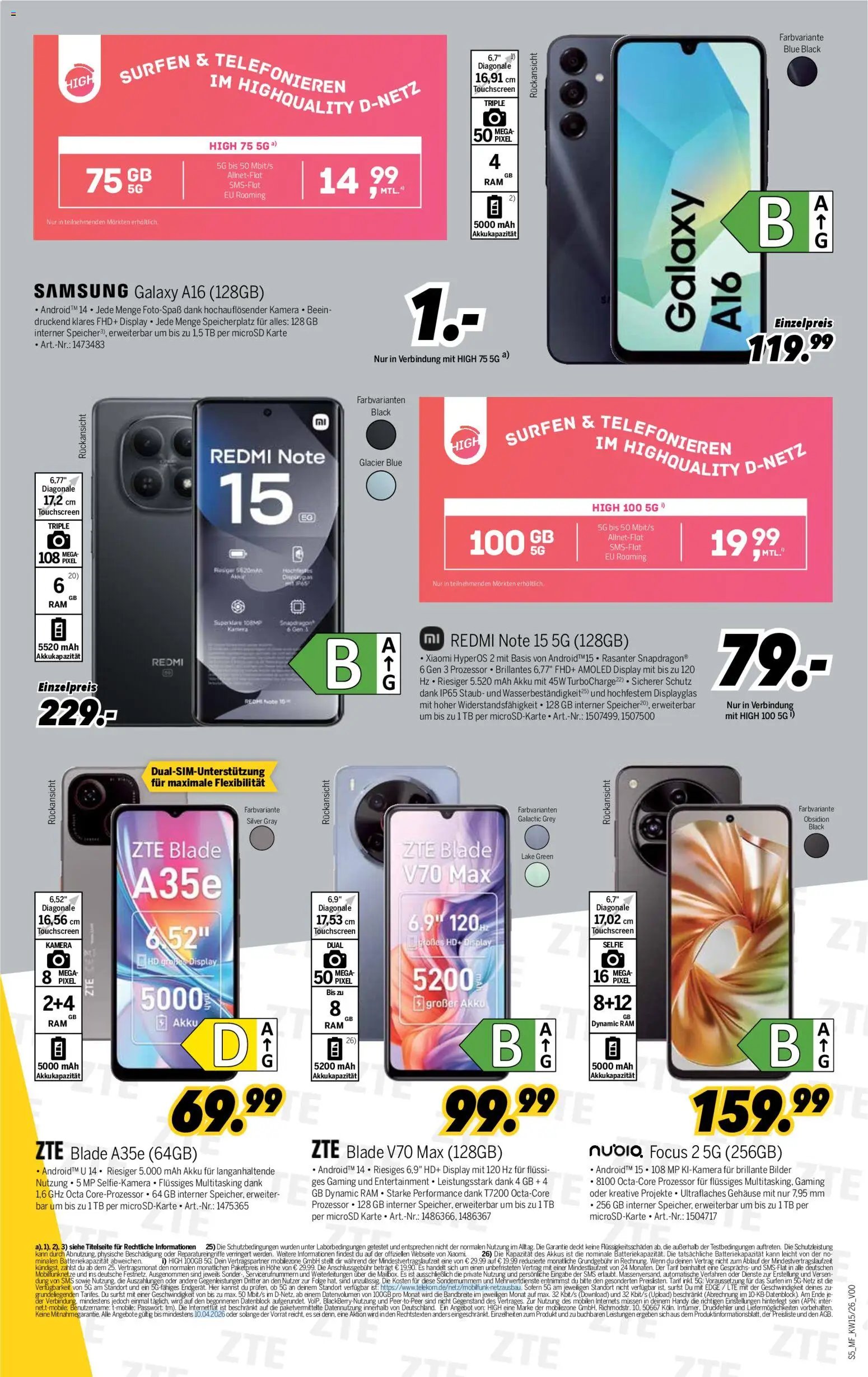 Medimax Mobilfunk Woche (2026-04-04 - 2026-04-10)