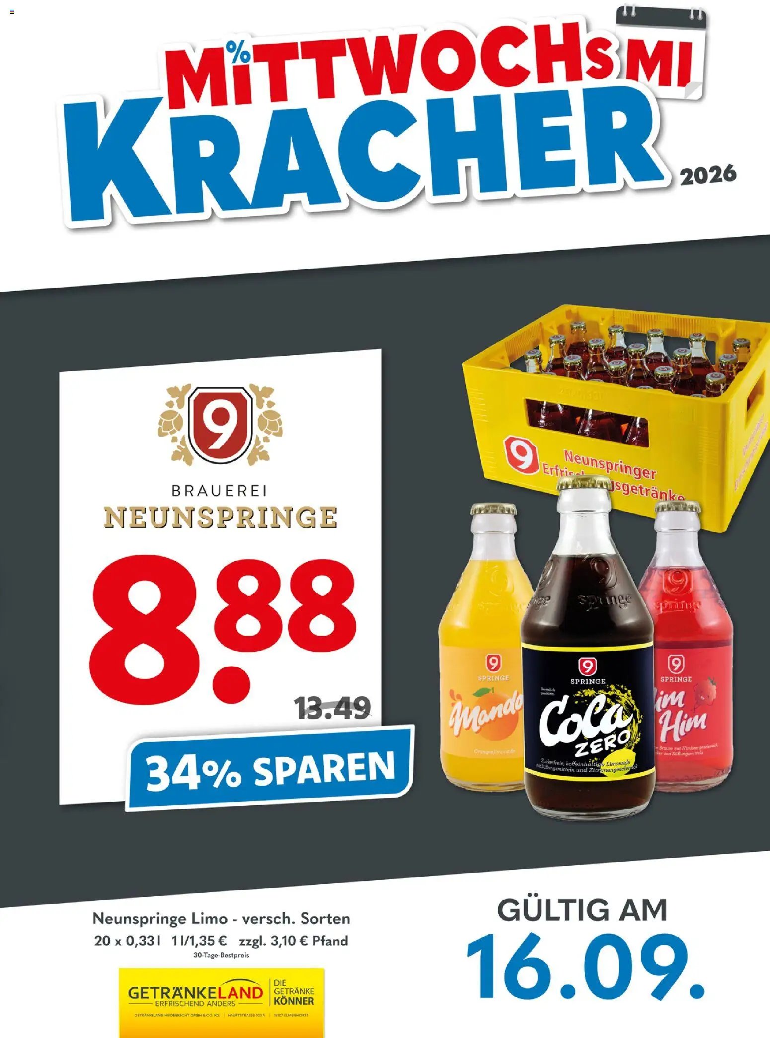 Getränkeland Mittwochs Kracher