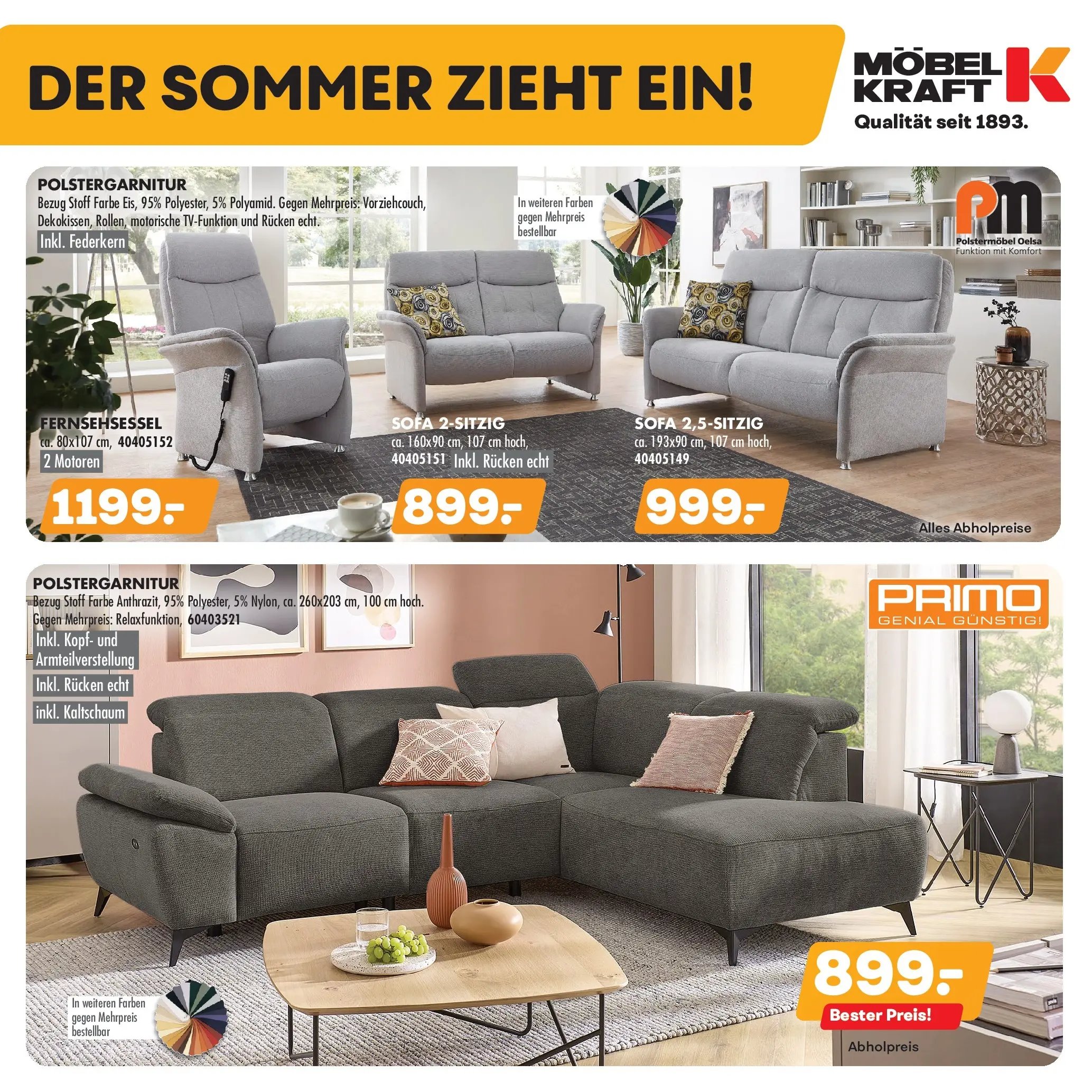Möbel Kraft Der Sommer zieht ein!
