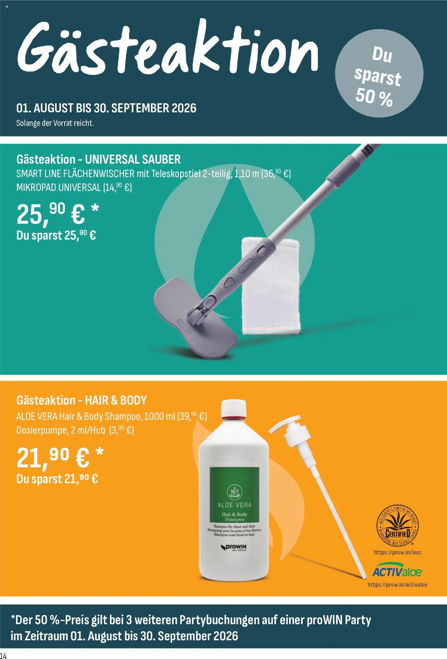 Angebote ProWIN August/September 2026