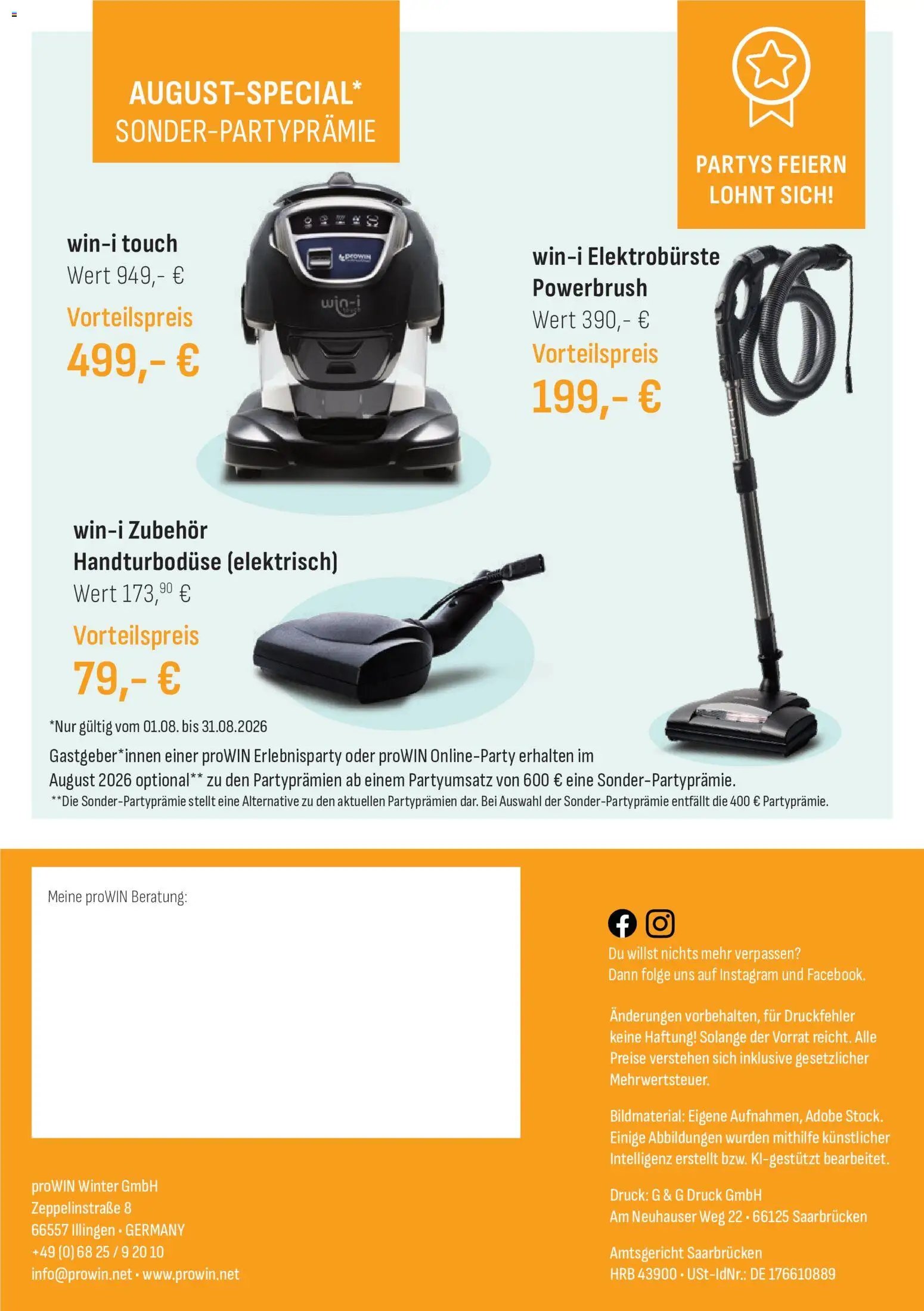 Angebote ProWIN August/September 2026