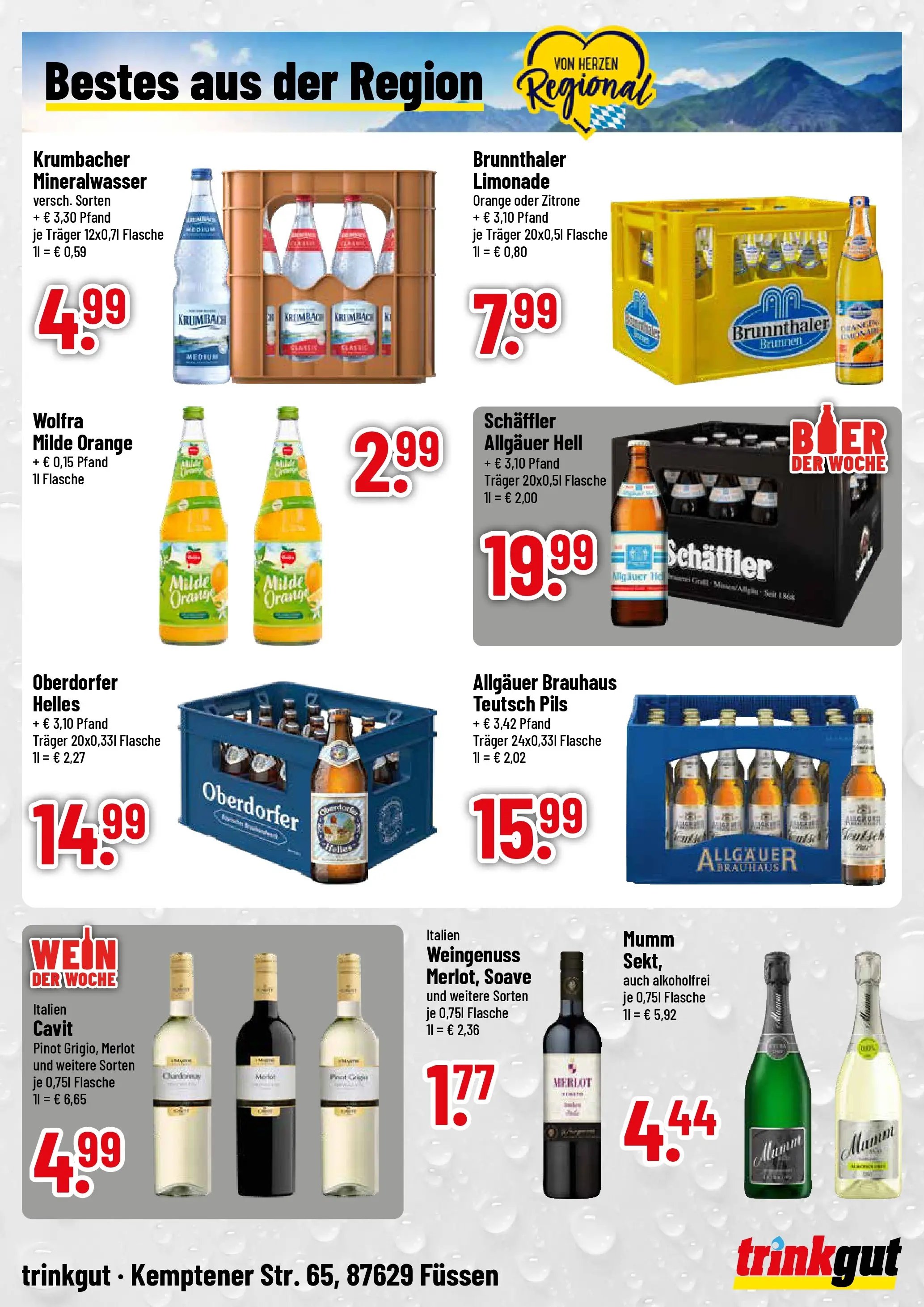 Trinkgut Prospekt Füssen