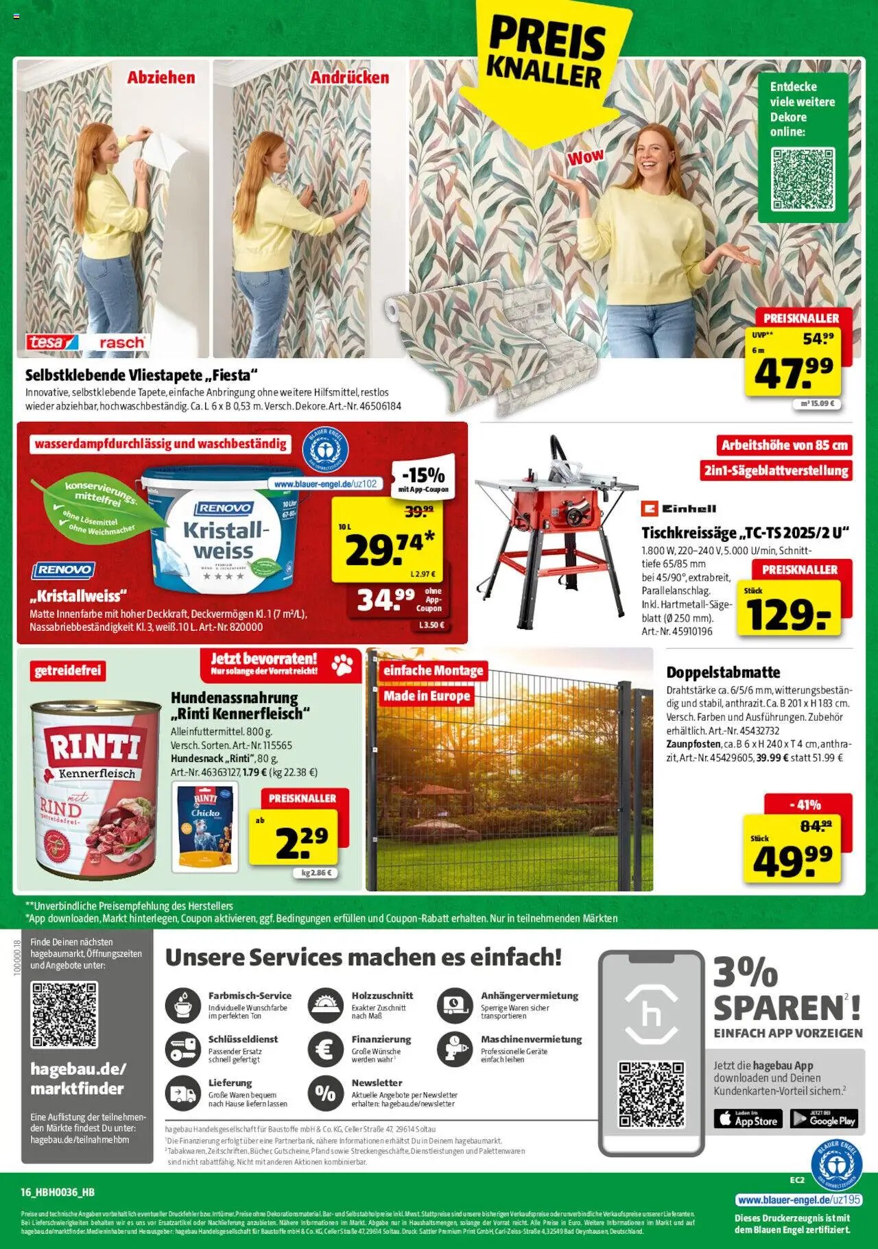 Hagebau Prospekt 	 (2025-08-30 - 2025-09-06) | 16