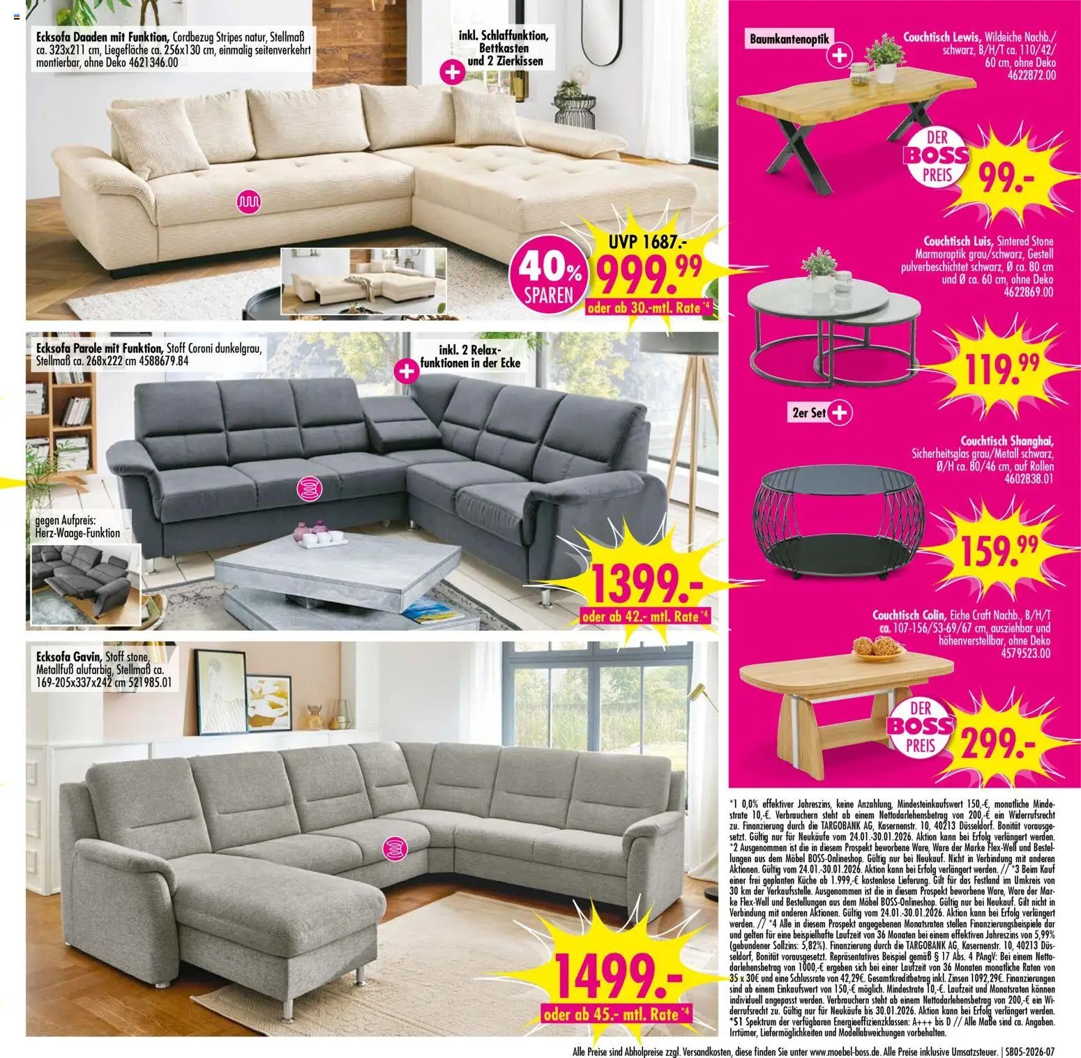 SB Möbel Boss Prospekt Berlin-Mahlsdorf