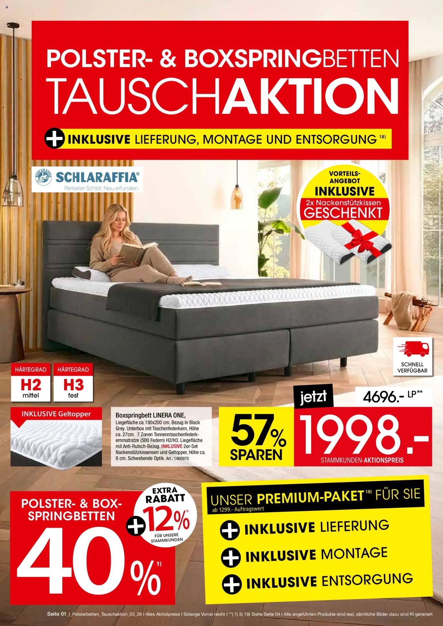 Zurbrüggen Polsterbetten tauschaktion