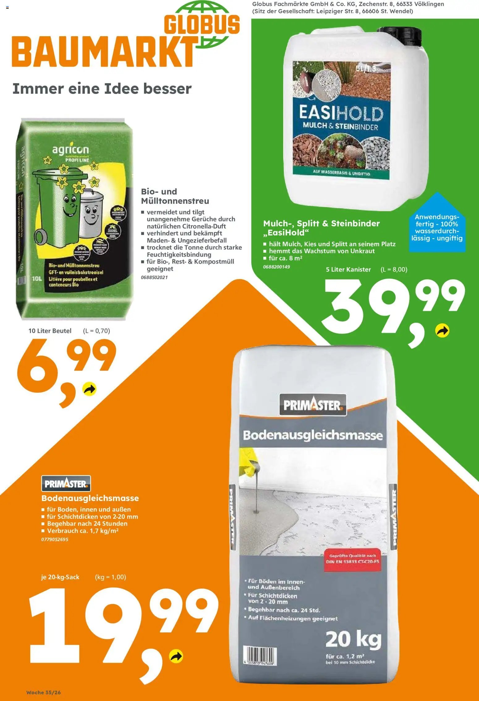 Globus Baumarkt Prospekt Oranienburg-Germendorf
