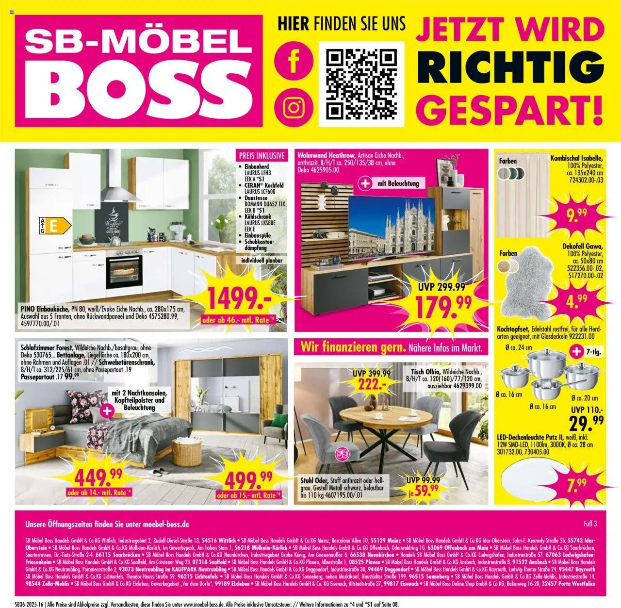 SB Möbel Boss Prospekt Plauen	 (2025-08-30 - 2025-09-05) | 16