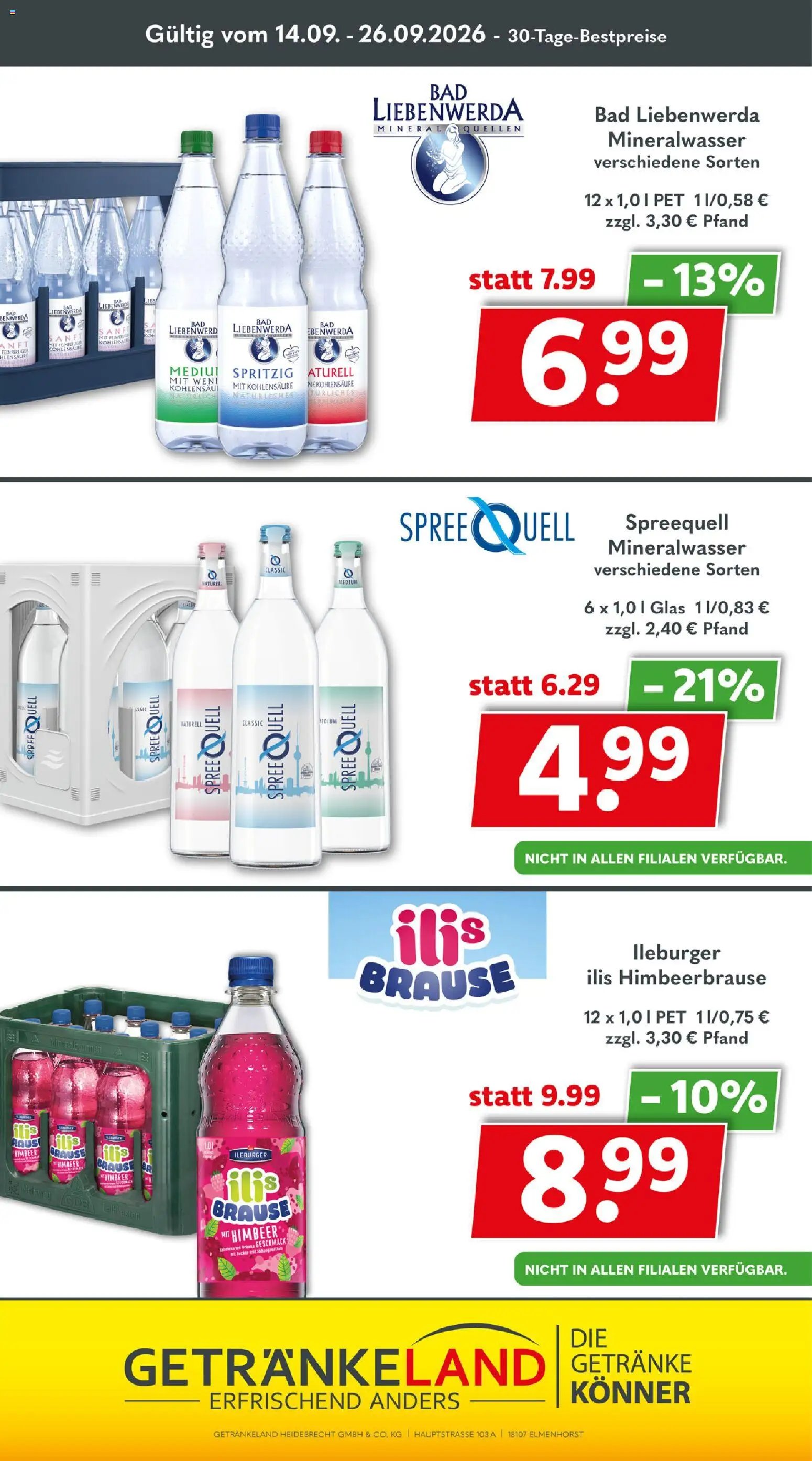 Getränkeland Prospekt