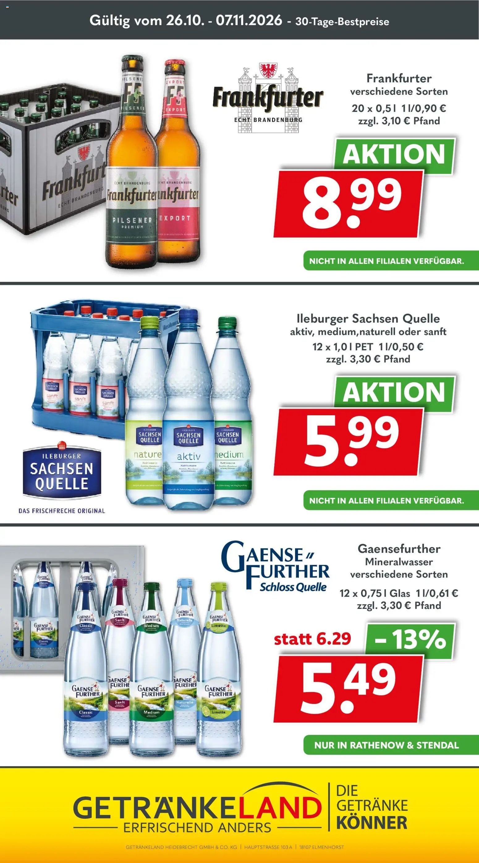 Getränkeland Prospekt