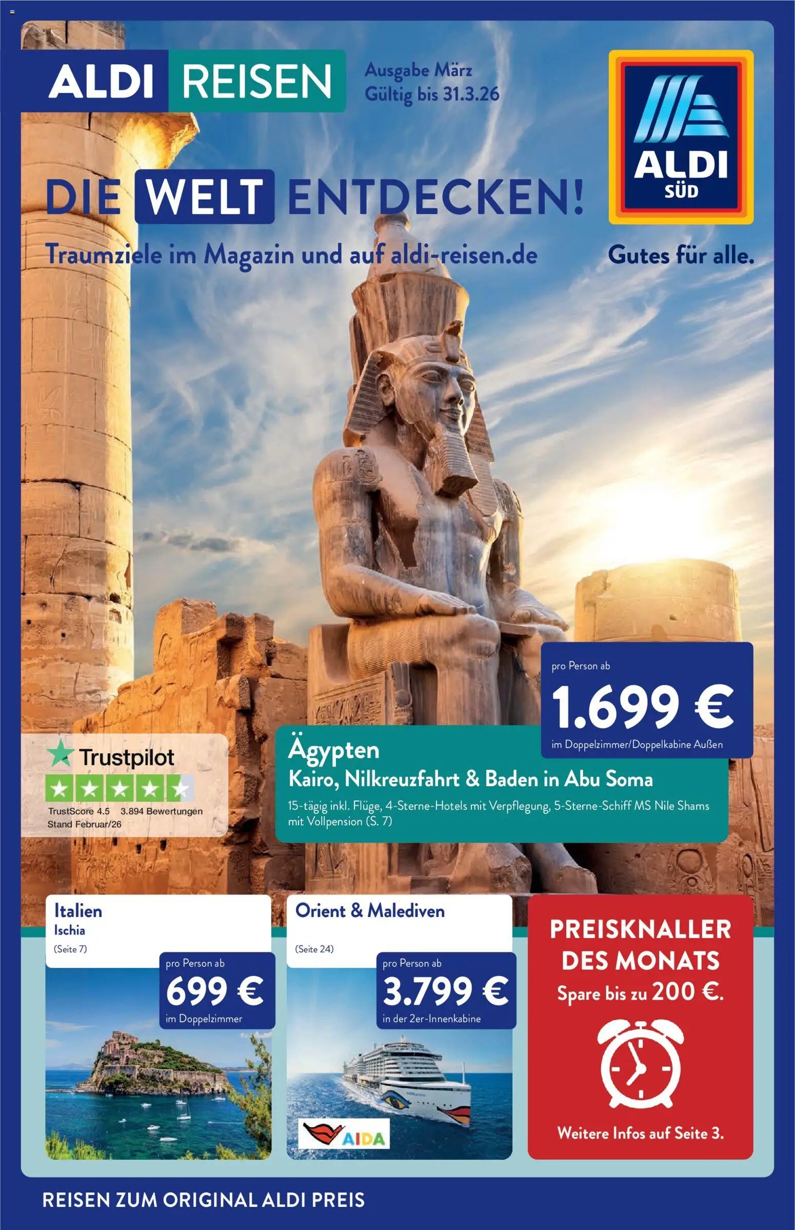 Aldi Reisen Prospekt 	 (2026-03-01 - 2026-03-31)