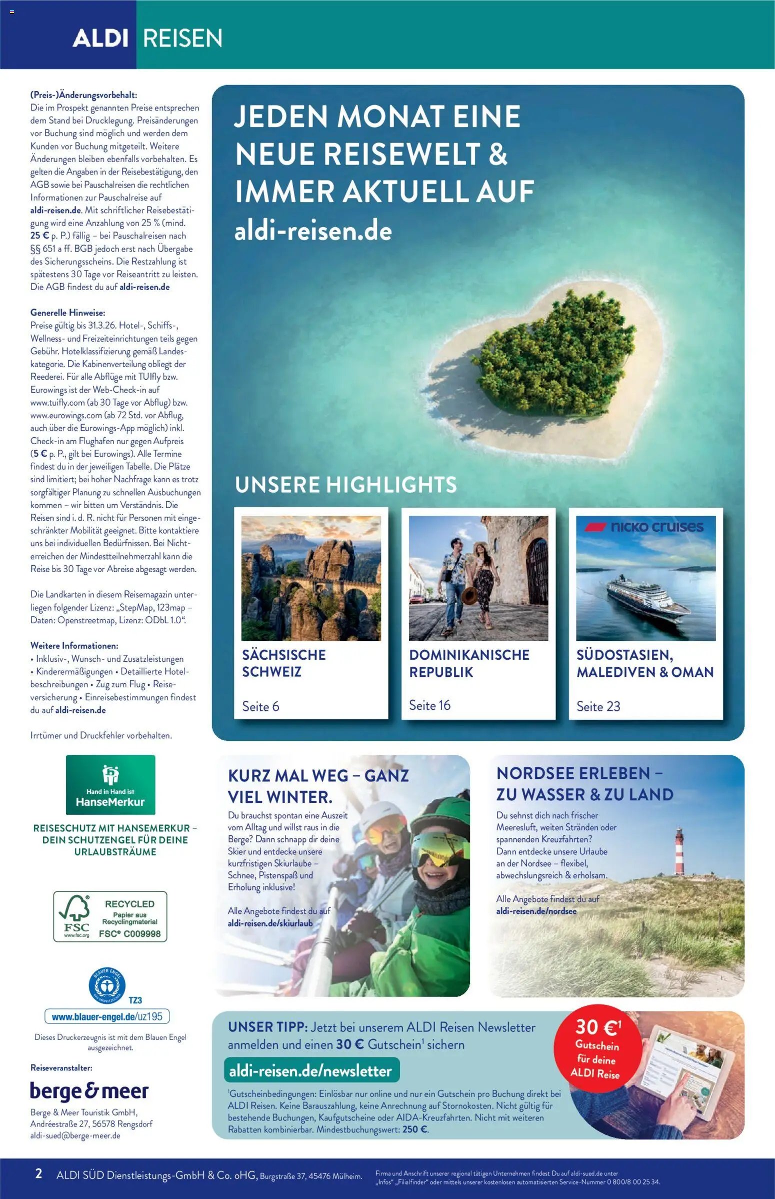 Aldi Reisen Prospekt 	 (2026-03-01 - 2026-03-31)