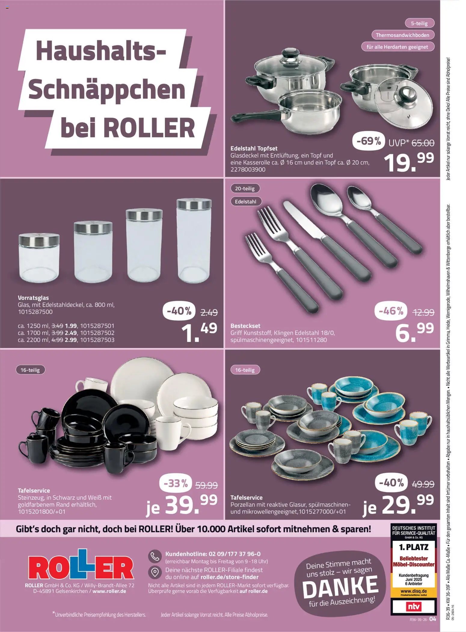 Roller Preis-Offensive