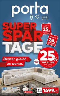 Porta! Prospekt Super Spar Tage