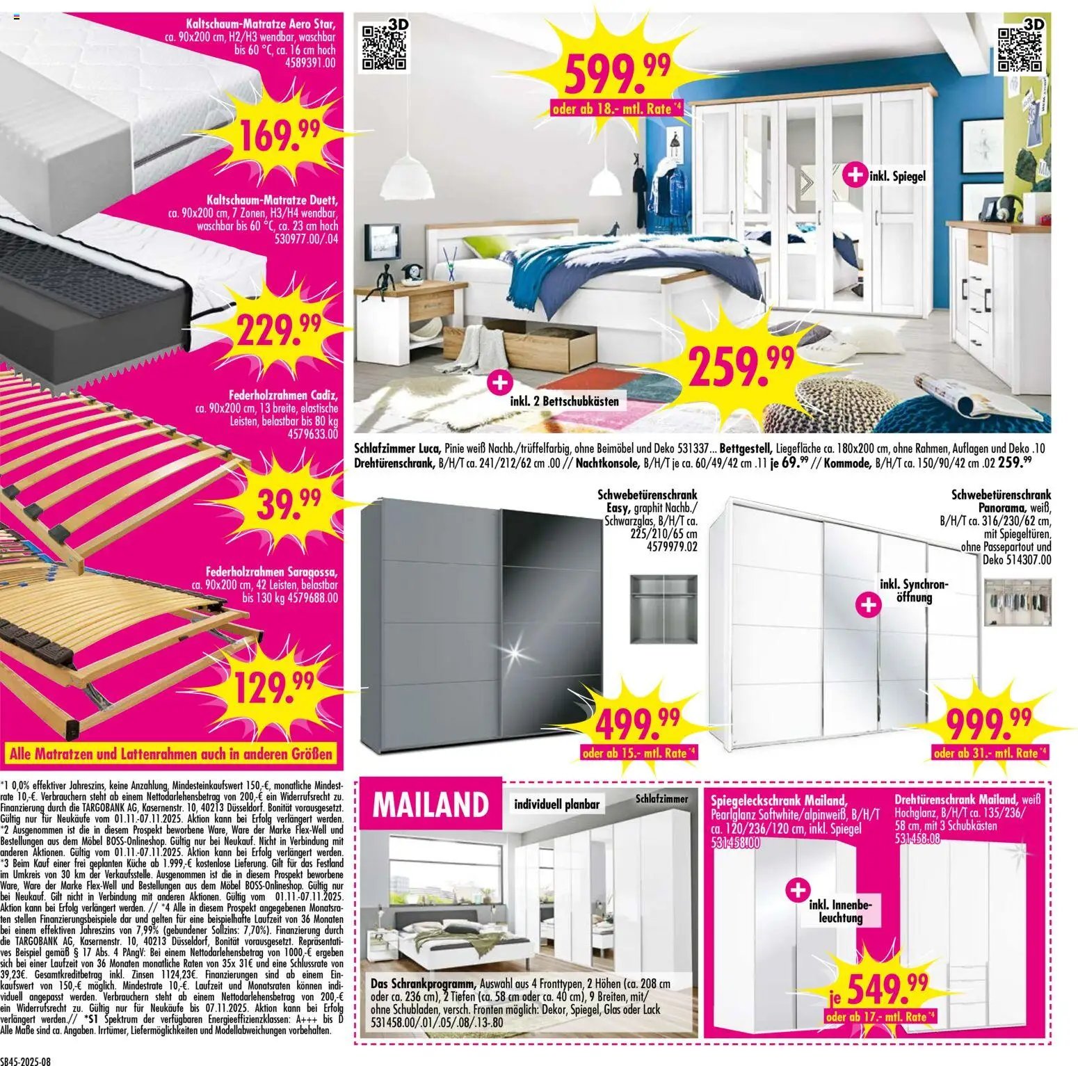 SB Möbel Boss Prospekt Gütersloh (2025-11-01 - 2025-11-07)