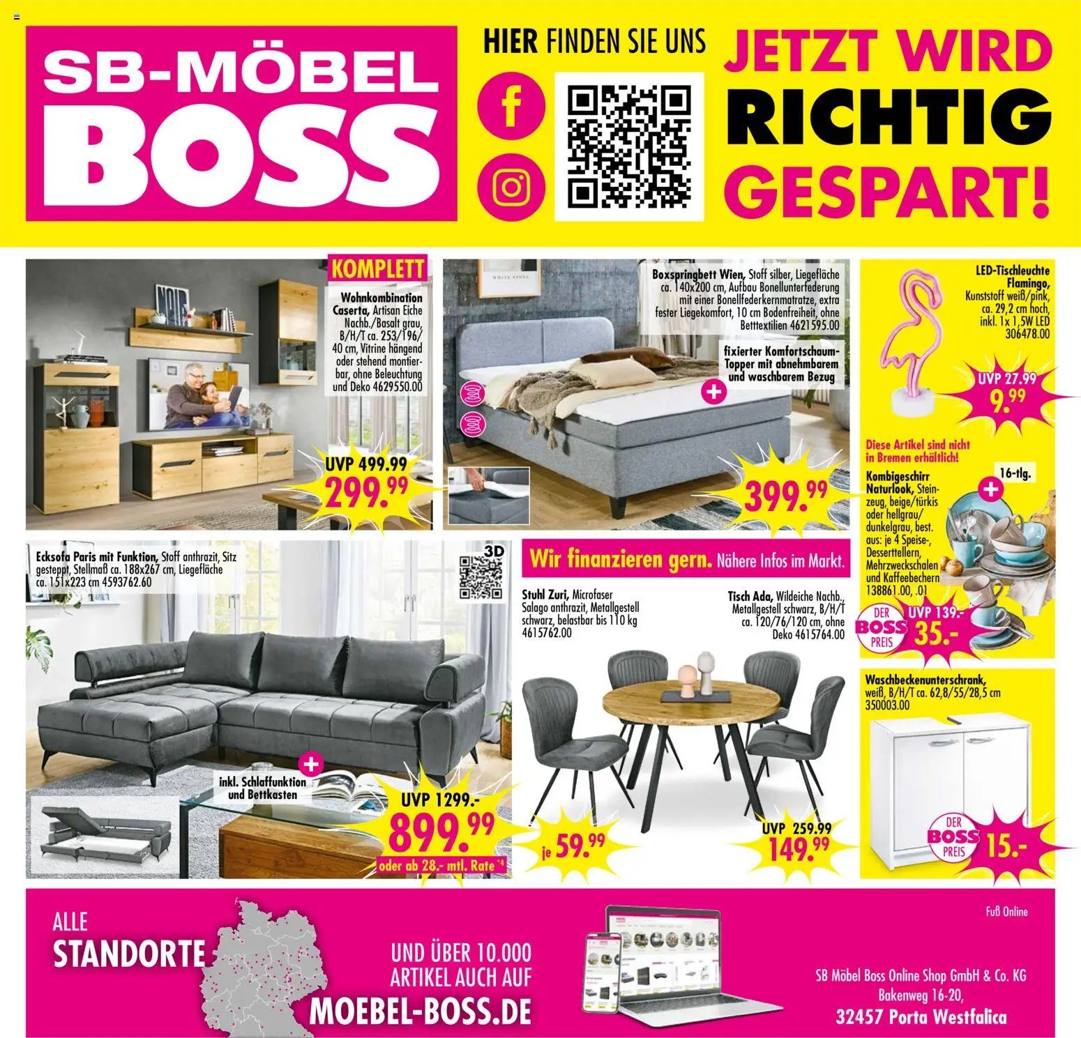 SB Möbel Boss Prospekt 	 (2025-11-08 - 2025-11-14)