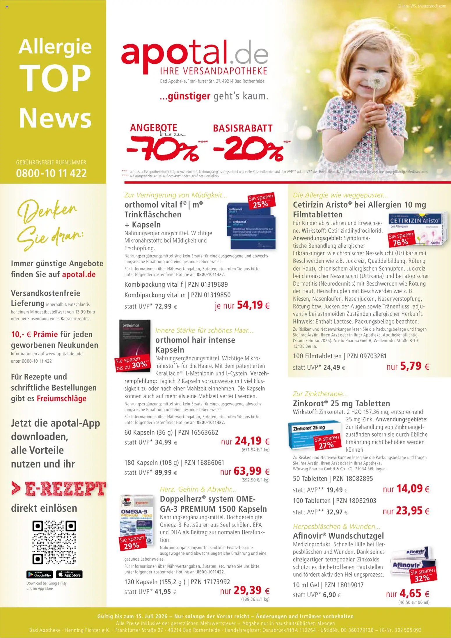 Apotal Prospekt Allergie (2026-05-05 - 2026-07-15)