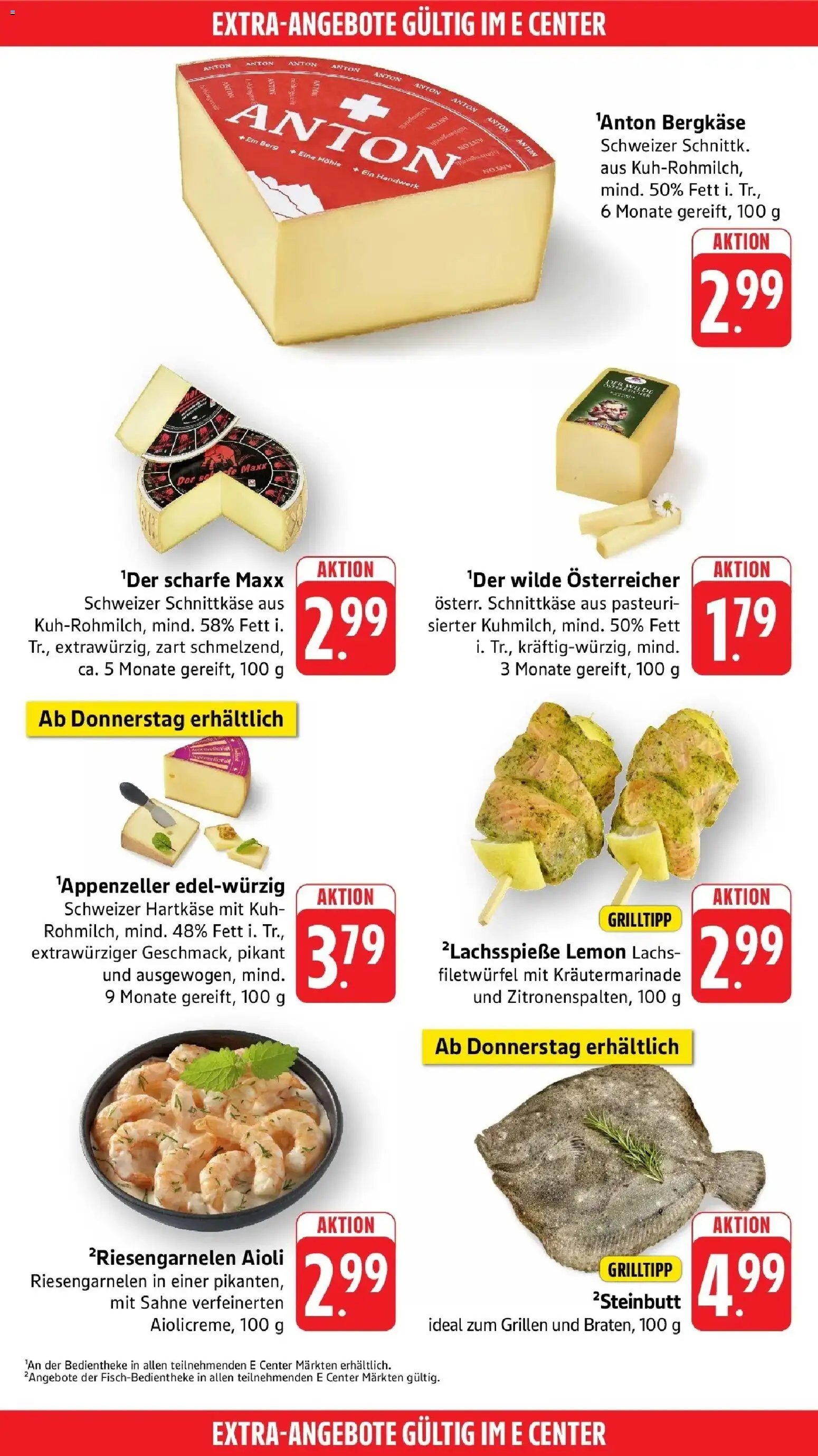 E center - E center: Wochenangebote
