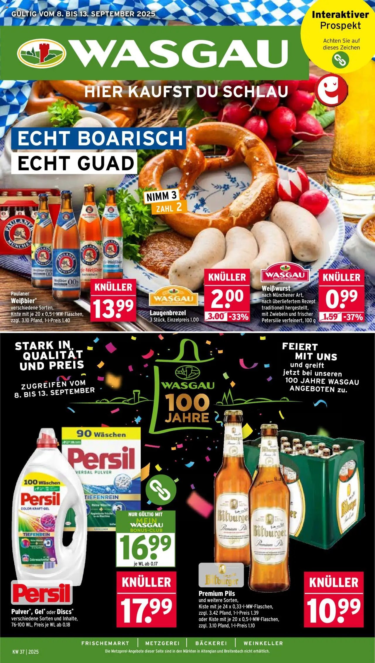 Wasgau Prospekt 	 (2025-09-08 - 2025-09-13) | 1