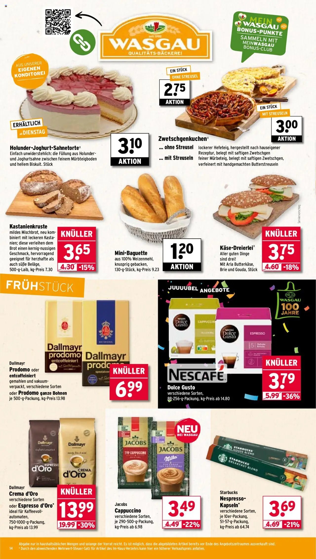 Wasgau Prospekt 	 (2025-09-08 - 2025-09-13) | 14
