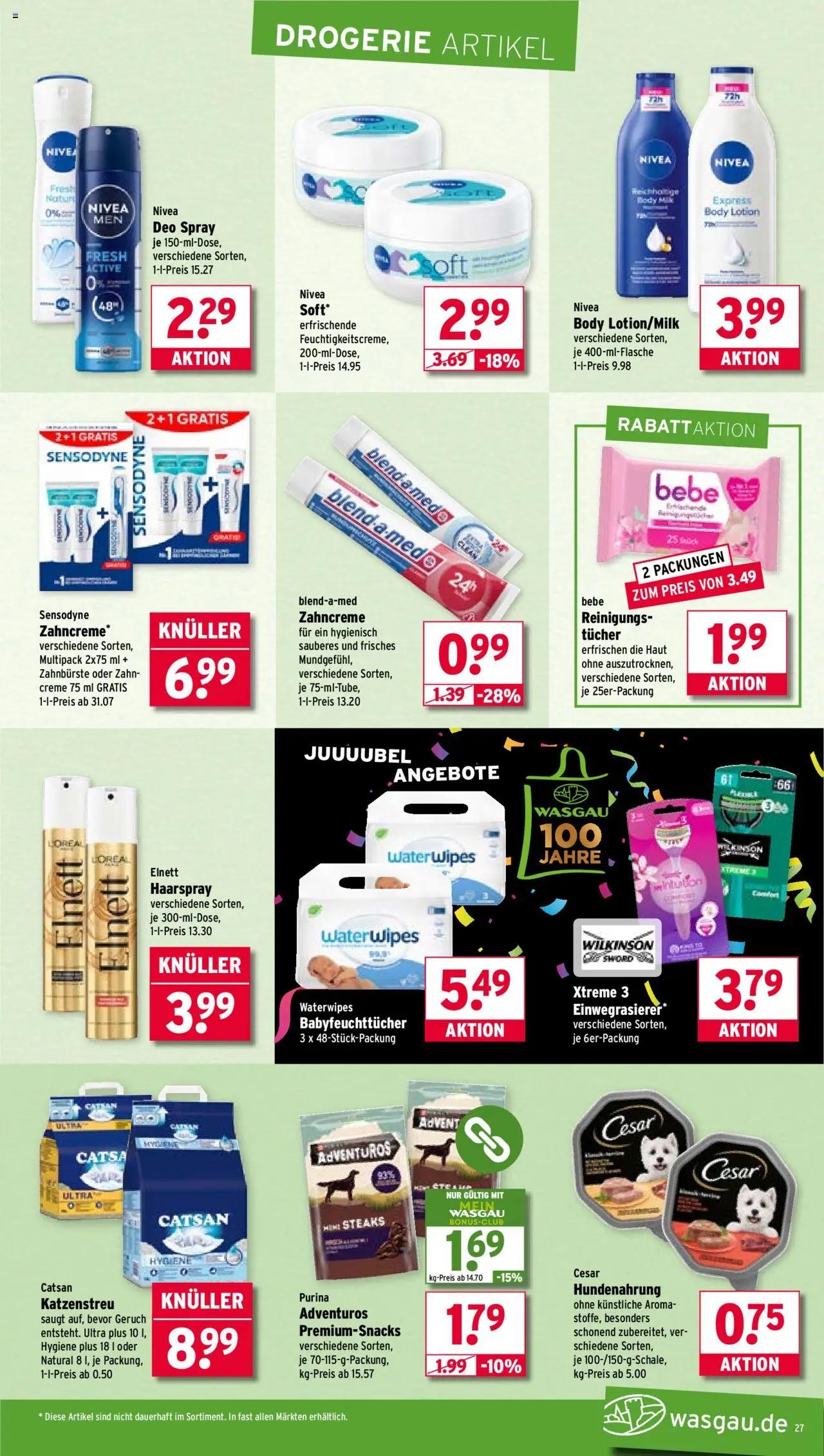 Wasgau Prospekt 	 (2025-09-08 - 2025-09-13) | 27
