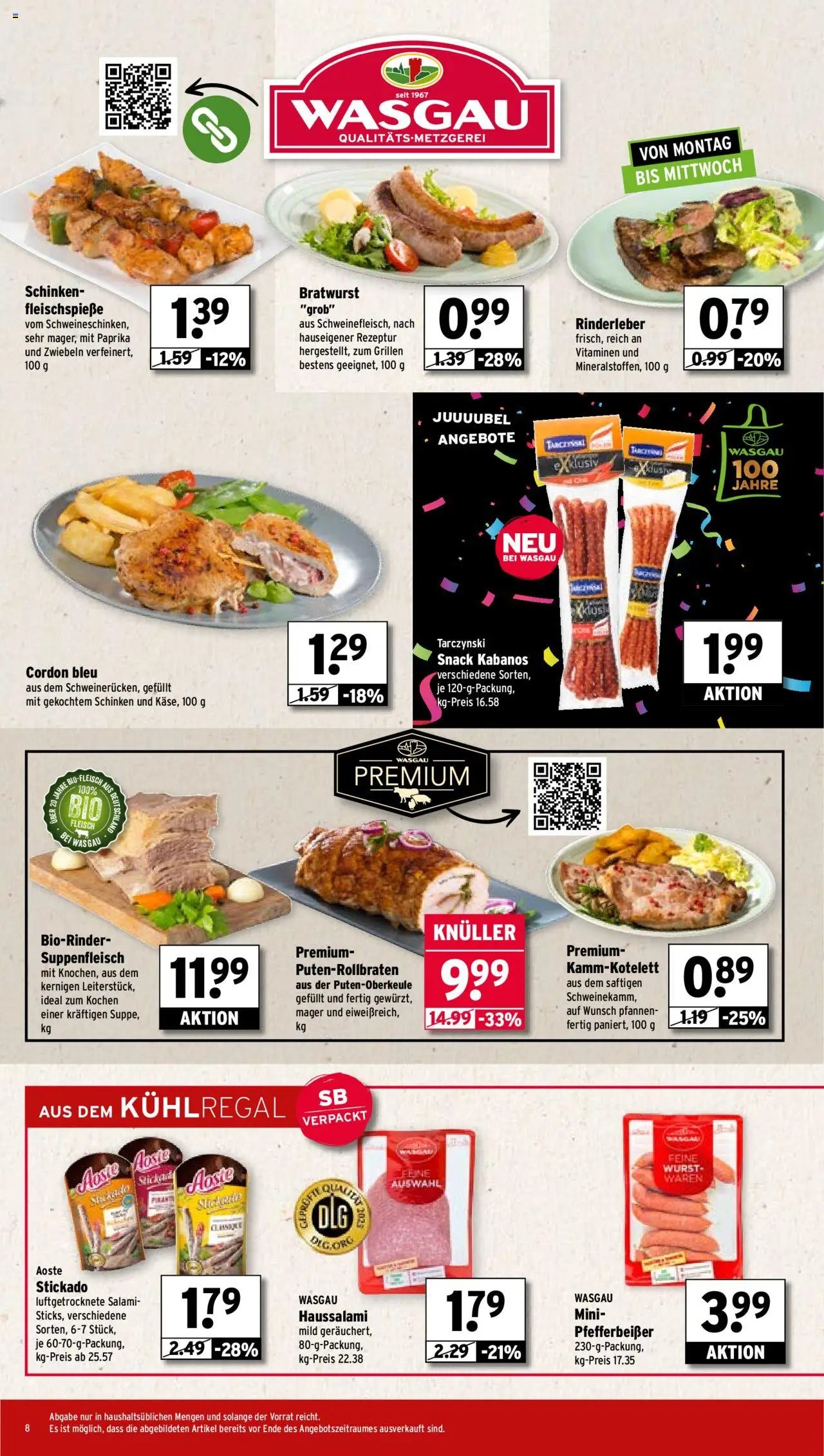 Wasgau Prospekt 	 (2025-09-08 - 2025-09-13) | 8