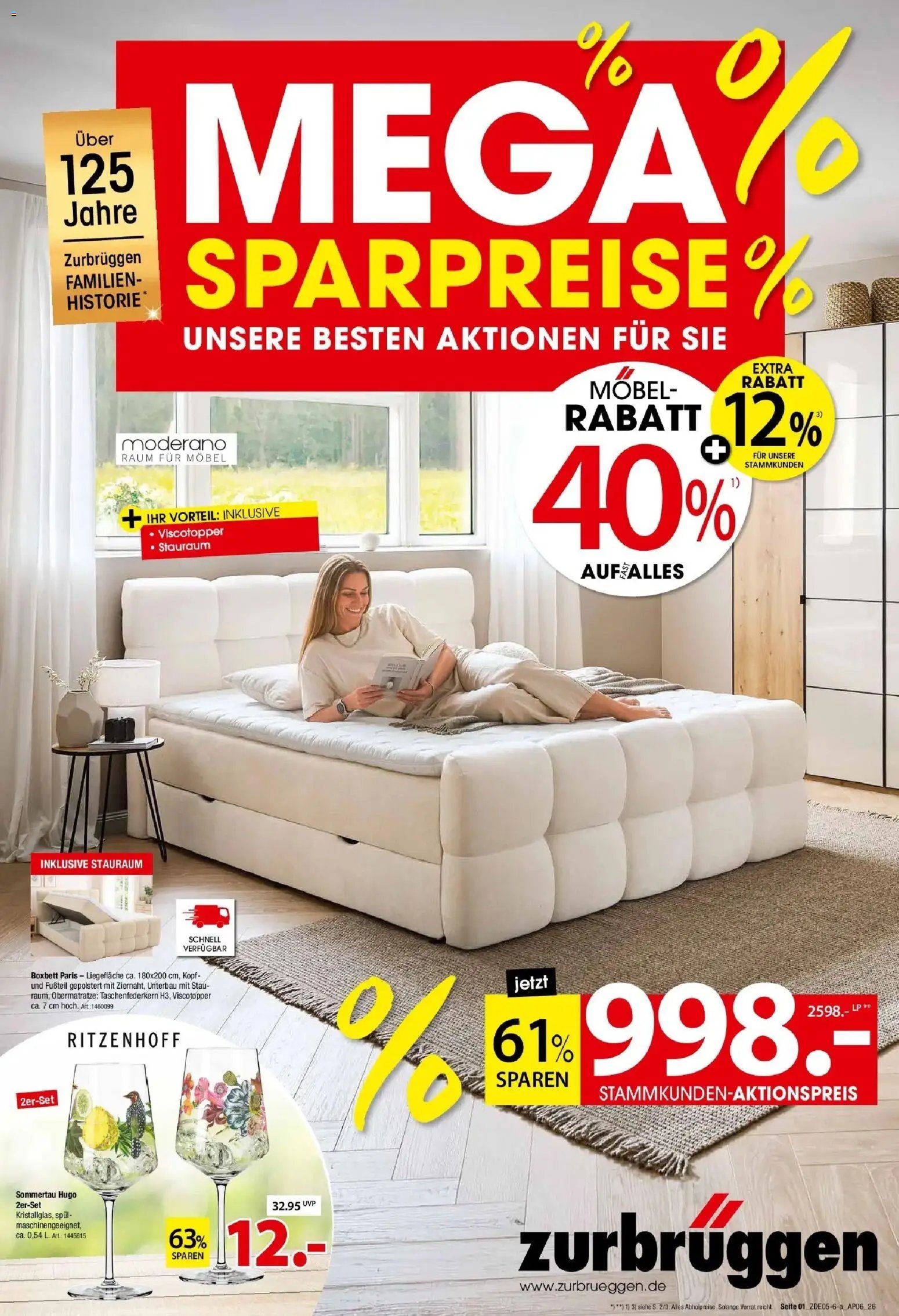 Zurbrüggen Mega Sparpreise