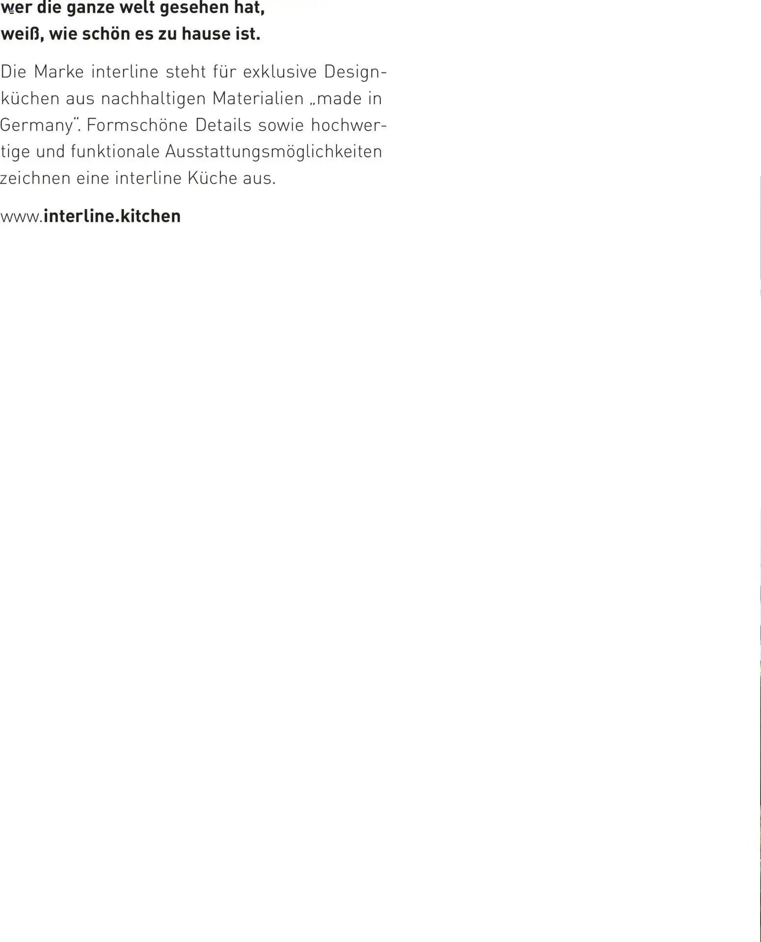 Ostermann Interline Küchenprospekt 2026