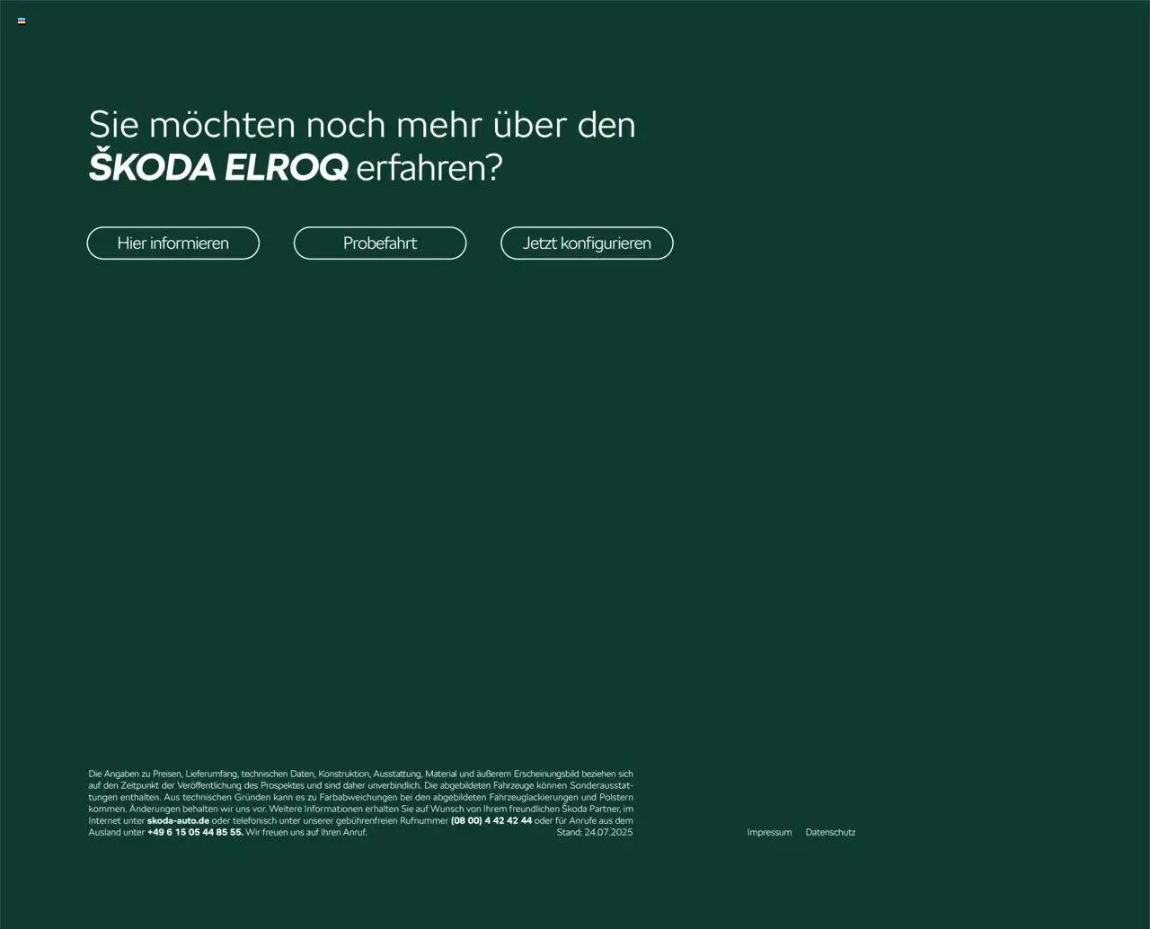 Škoda Elroq Preisliste
