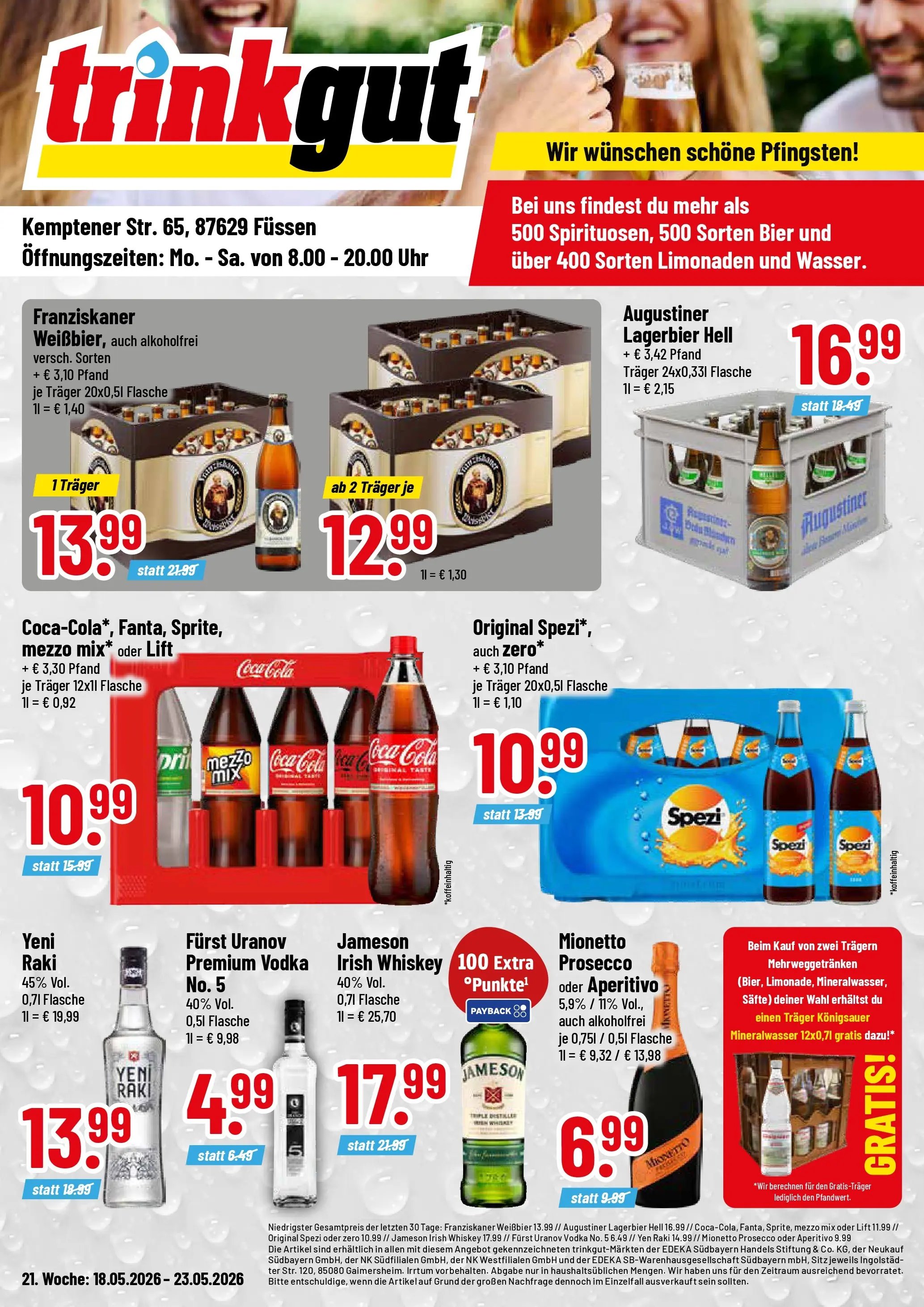 Trinkgut Prospekt Füssen	