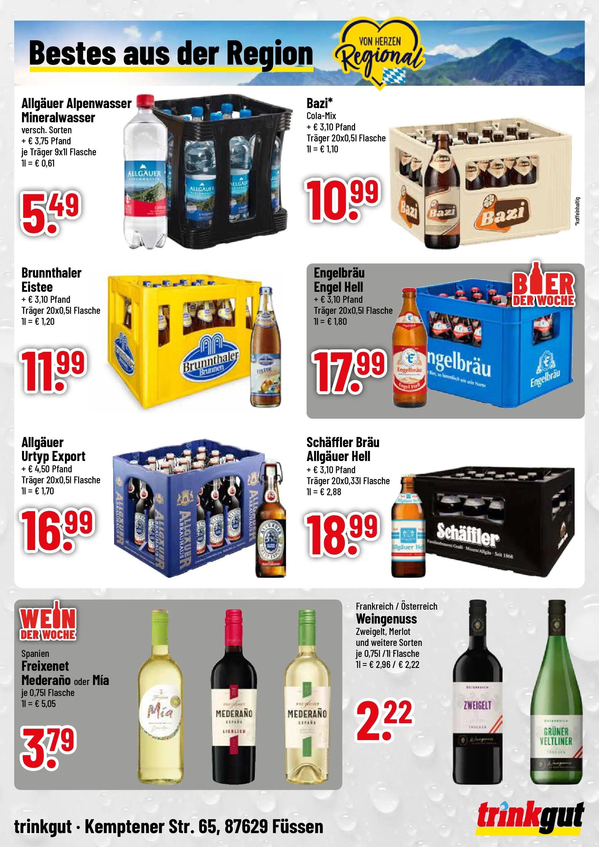 Trinkgut Prospekt Füssen	