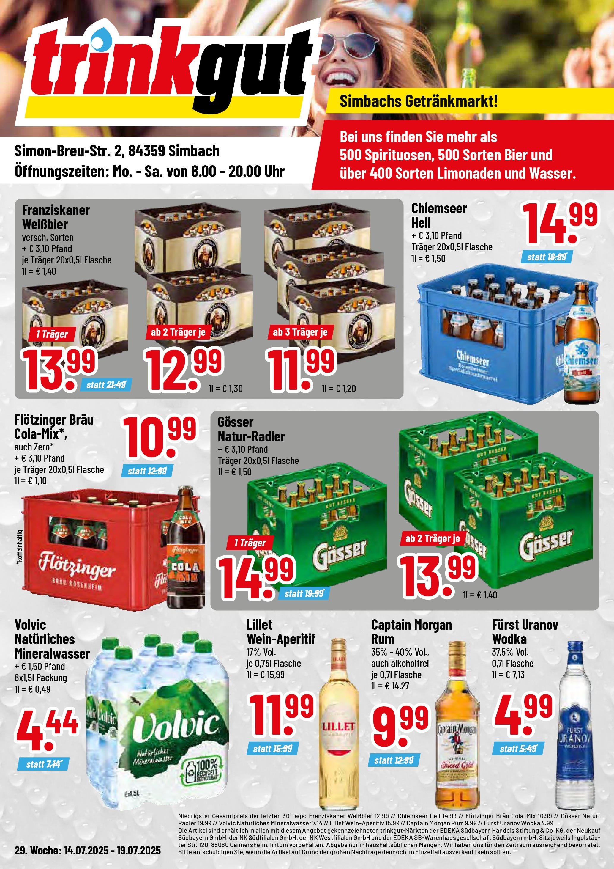 Trinkgut prospekt Simbach/Inn	 (2025-07-13 - 2025-07-19) | 1