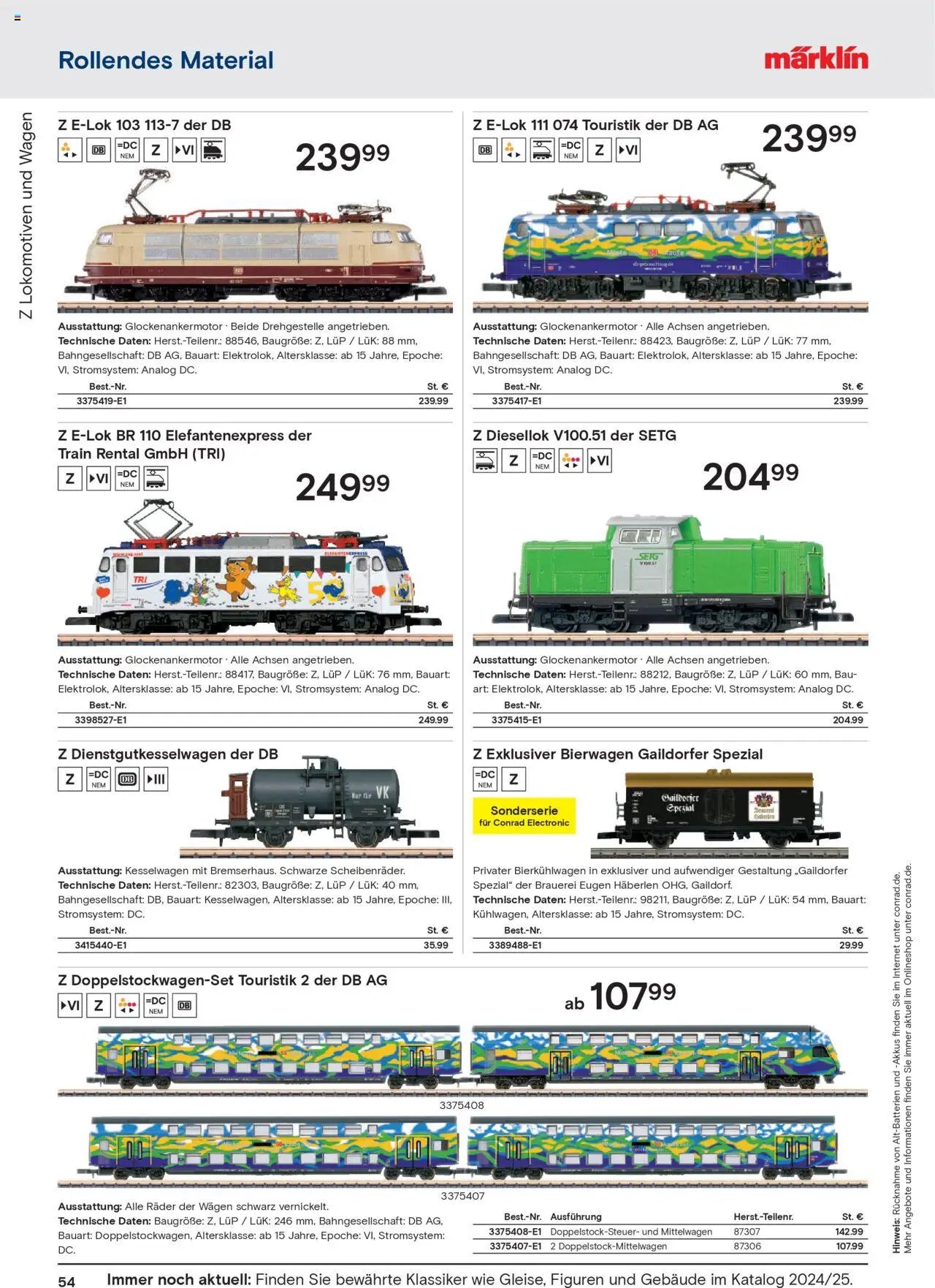 Conrad  Modellbahn Katalog (2025-08-25 - 2025-12-31)