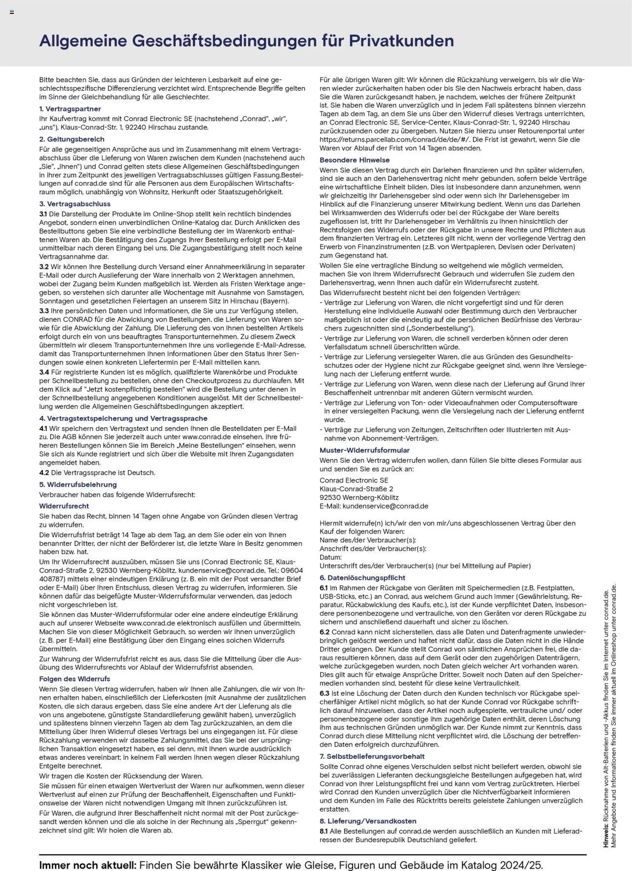 Conrad  Modellbahn Katalog (2025-08-25 - 2025-12-31)