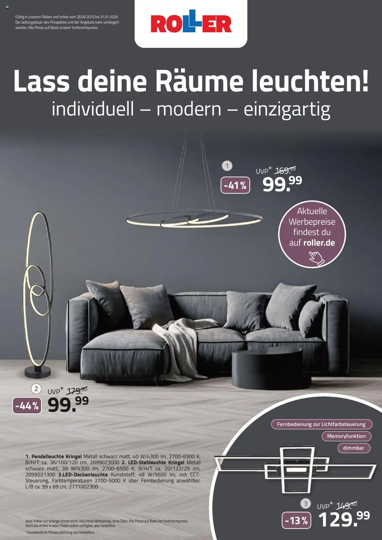 Roller  Leuchtenmagazin 2025 (2025-09-28 - 2026-01-31)