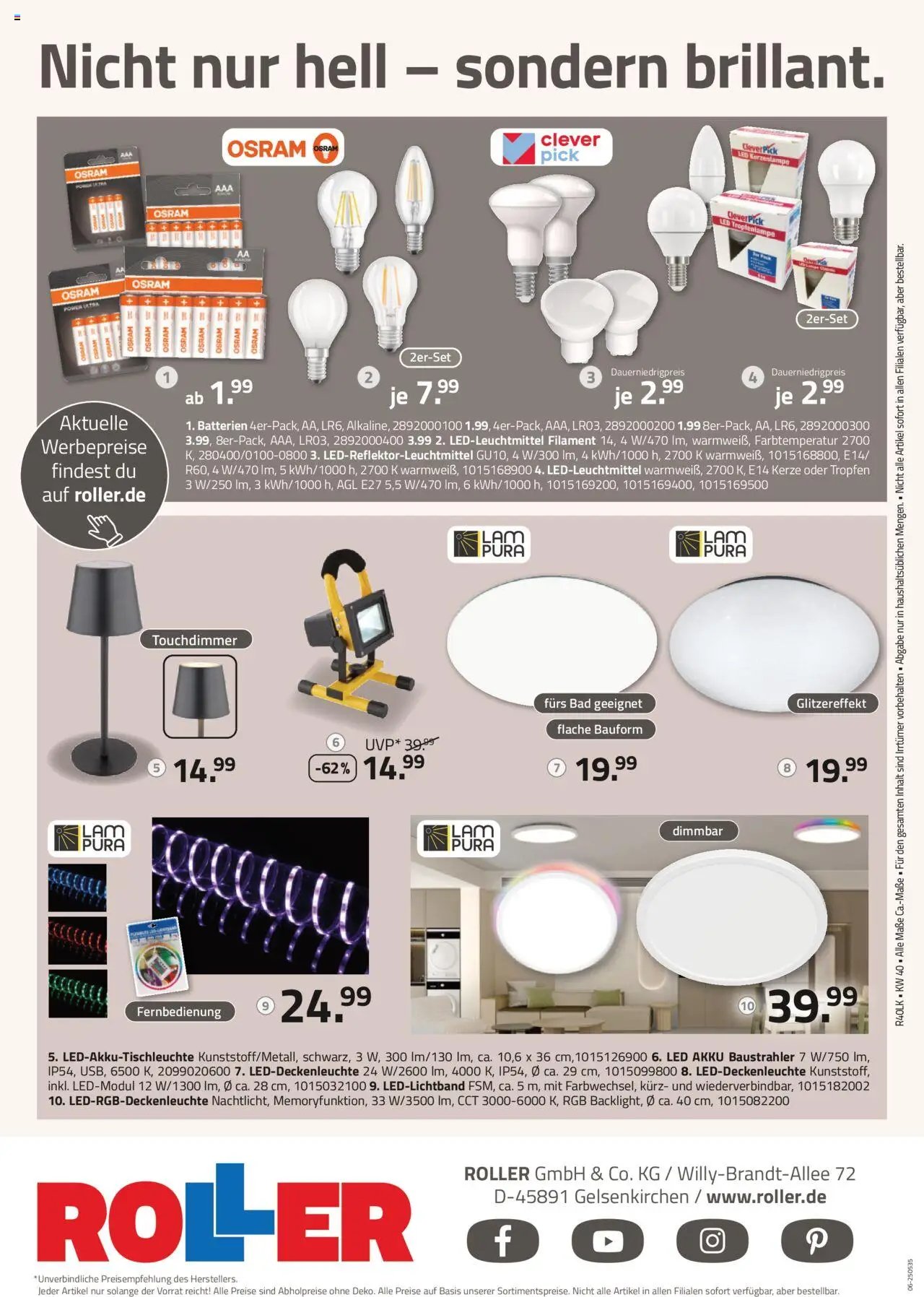 Roller  Leuchtenmagazin 2025 (2025-09-28 - 2026-01-31)