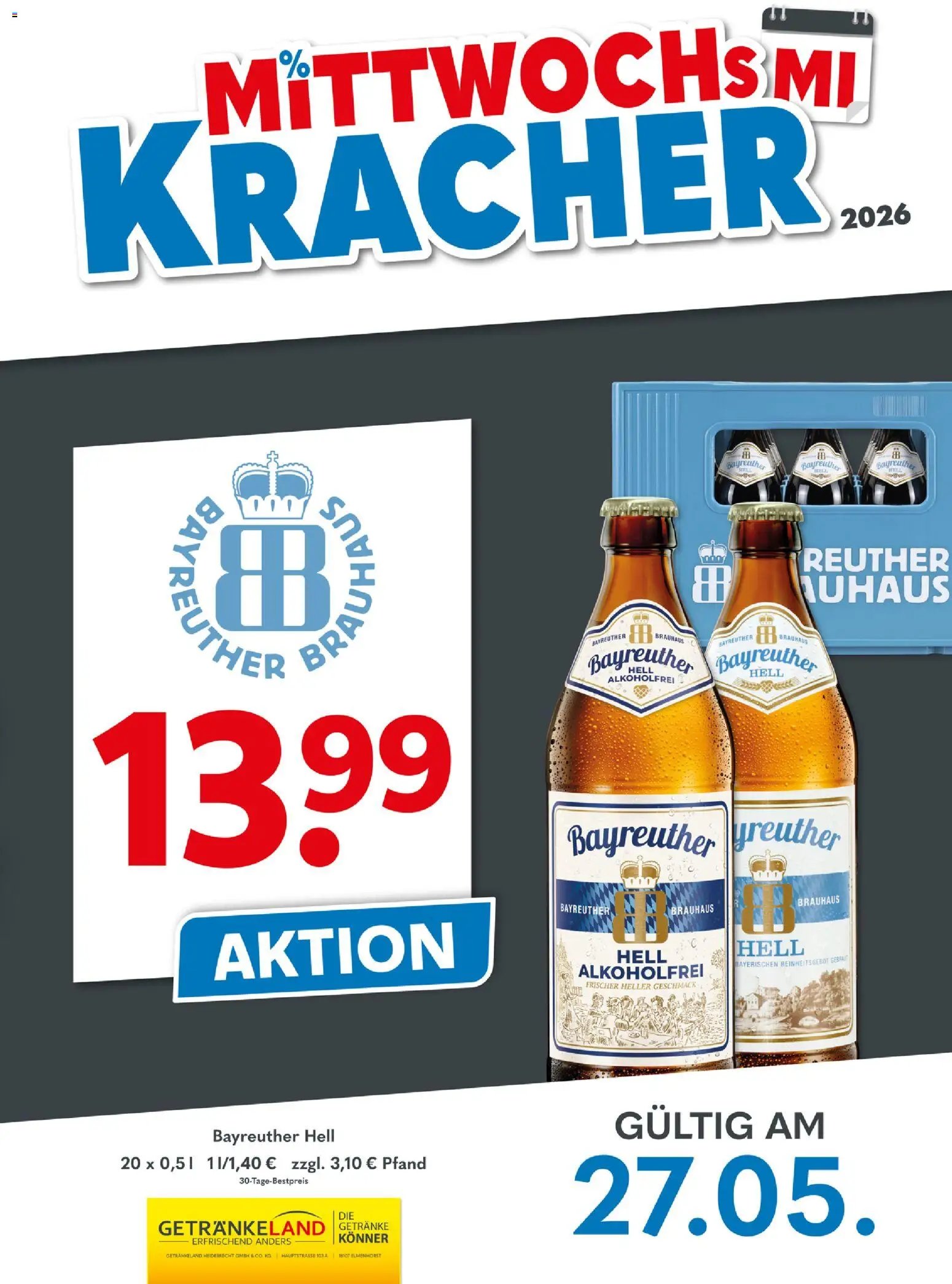 Getränkeland Mittwochs Kracher