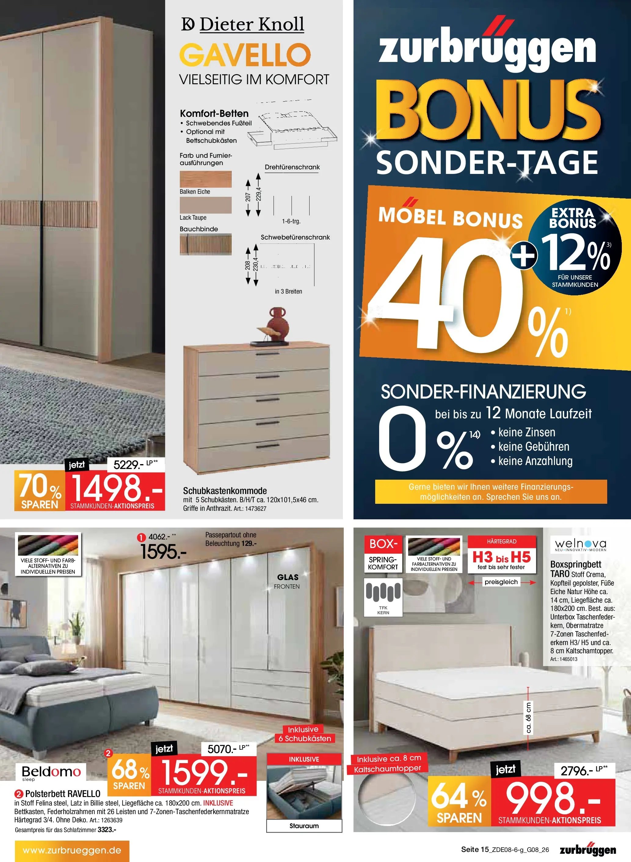 Zurbrüggen - Zurbrüggen: Bonus Sonder-Tage