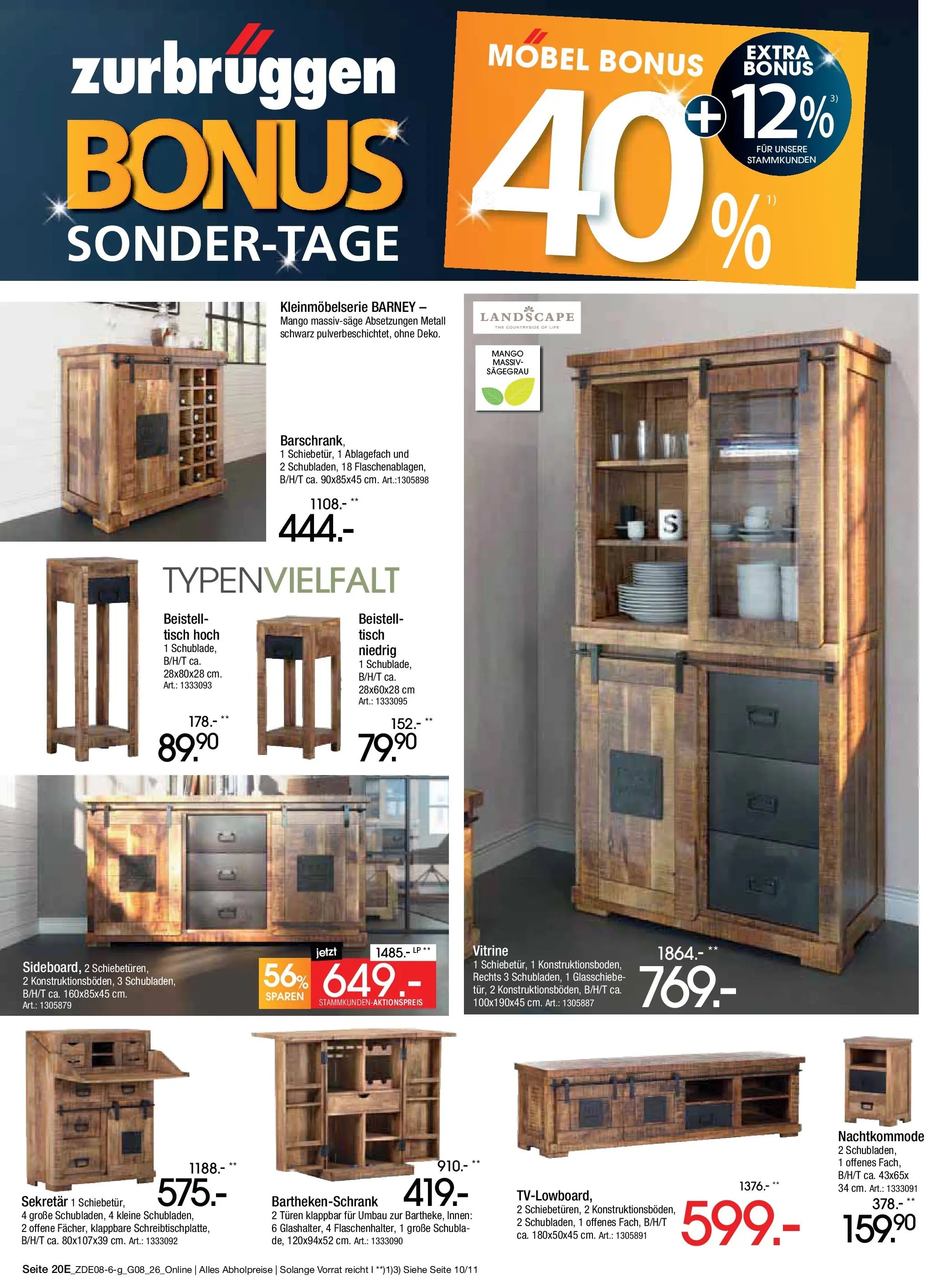 Zurbrüggen - Zurbrüggen: Bonus Sonder-Tage